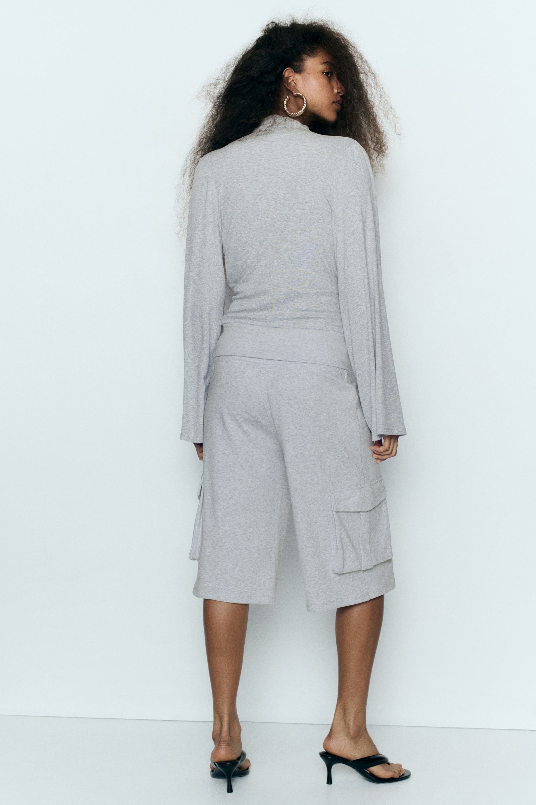 Gathered Viscose Top