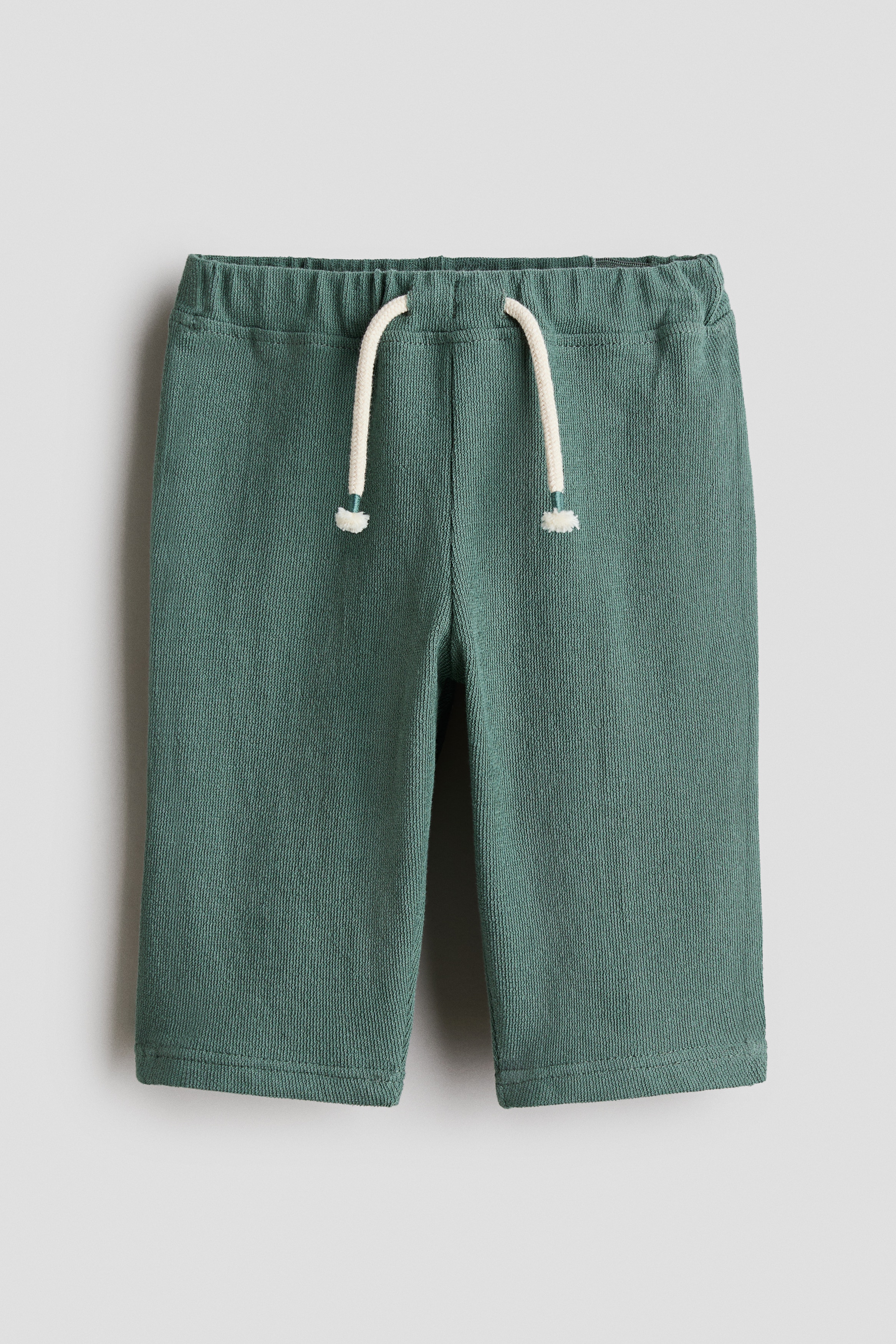 Textured Jersey Pants - Green - Kids | H&M US