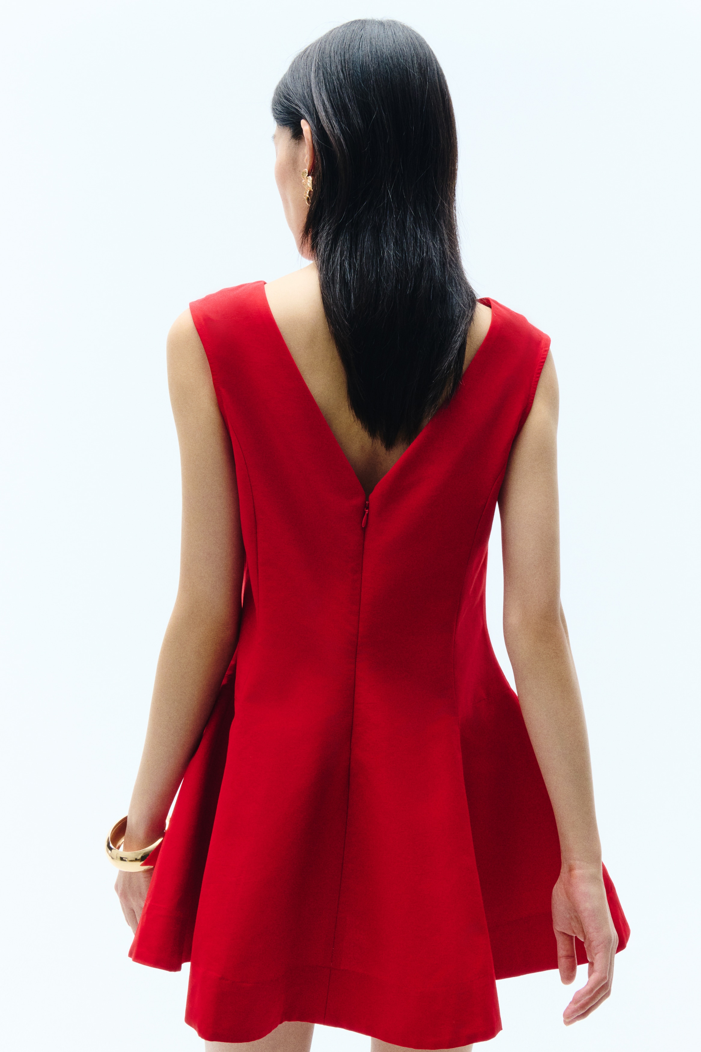 Flared-skirt dress
