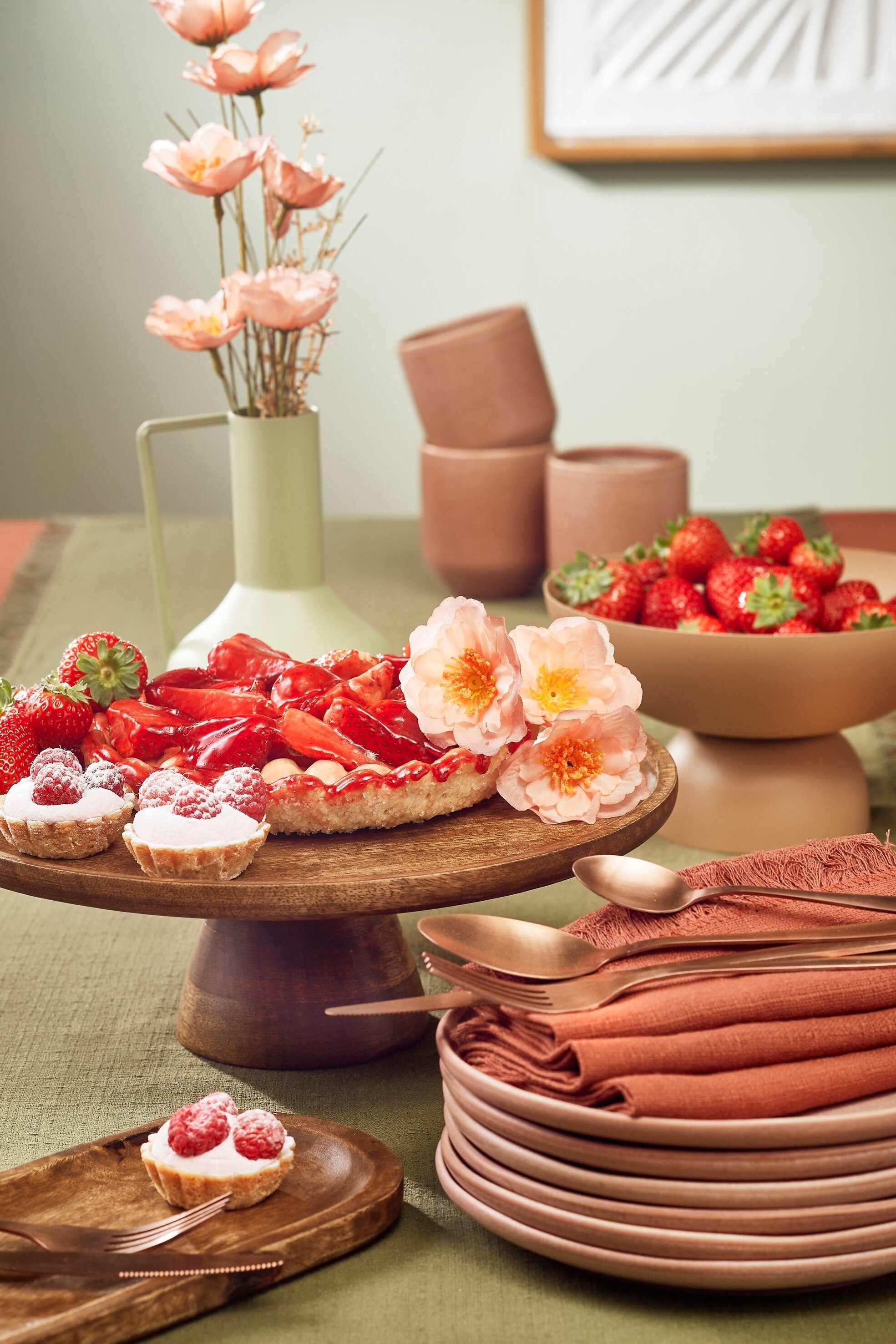 Porte-gâteau En Bois - Marron Foncé/Noir