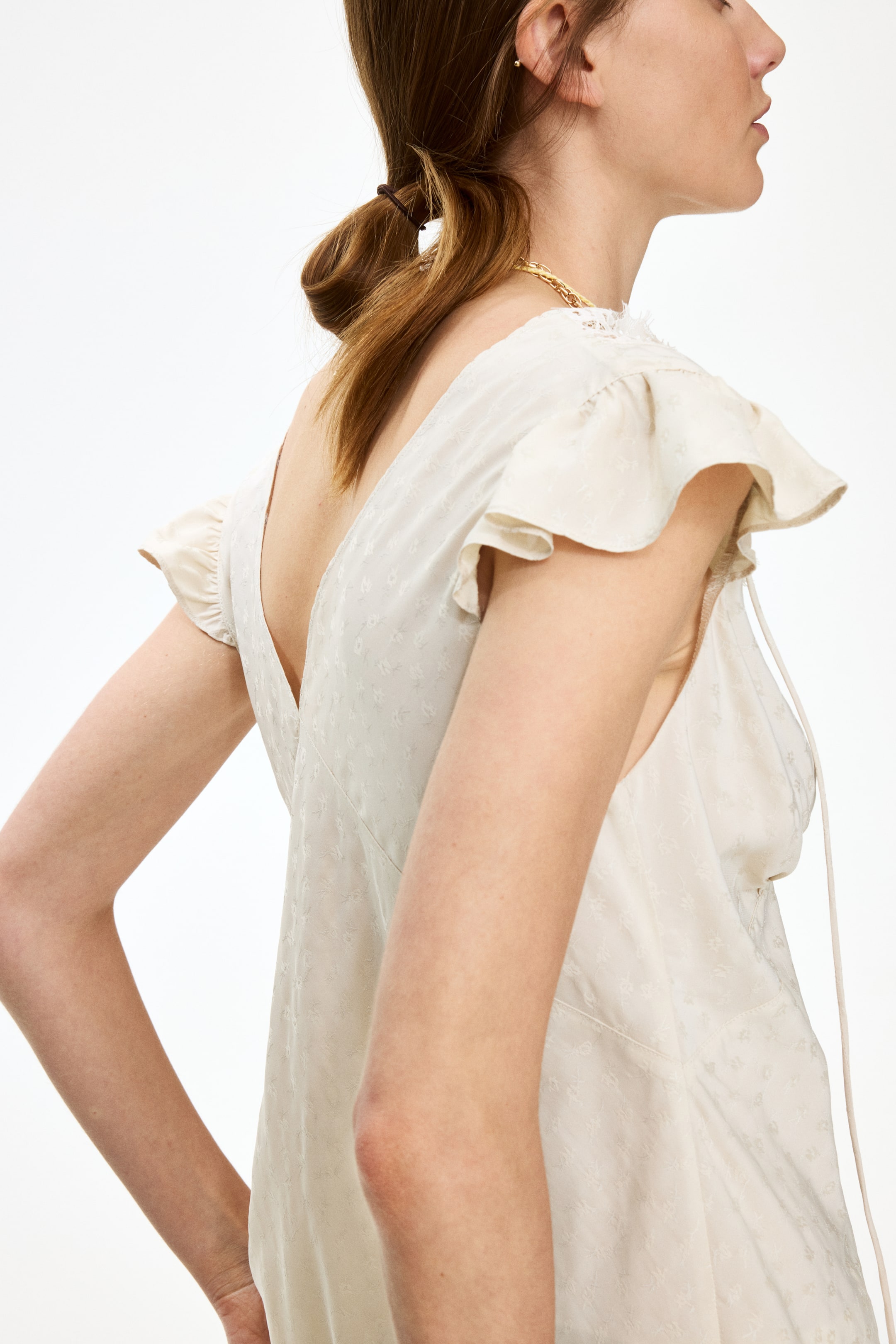 Jacquard-Weave Top