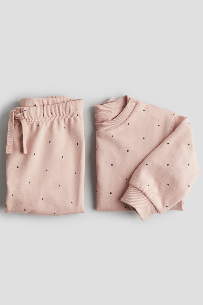 2-piece Sweatsuit-Pink - 2