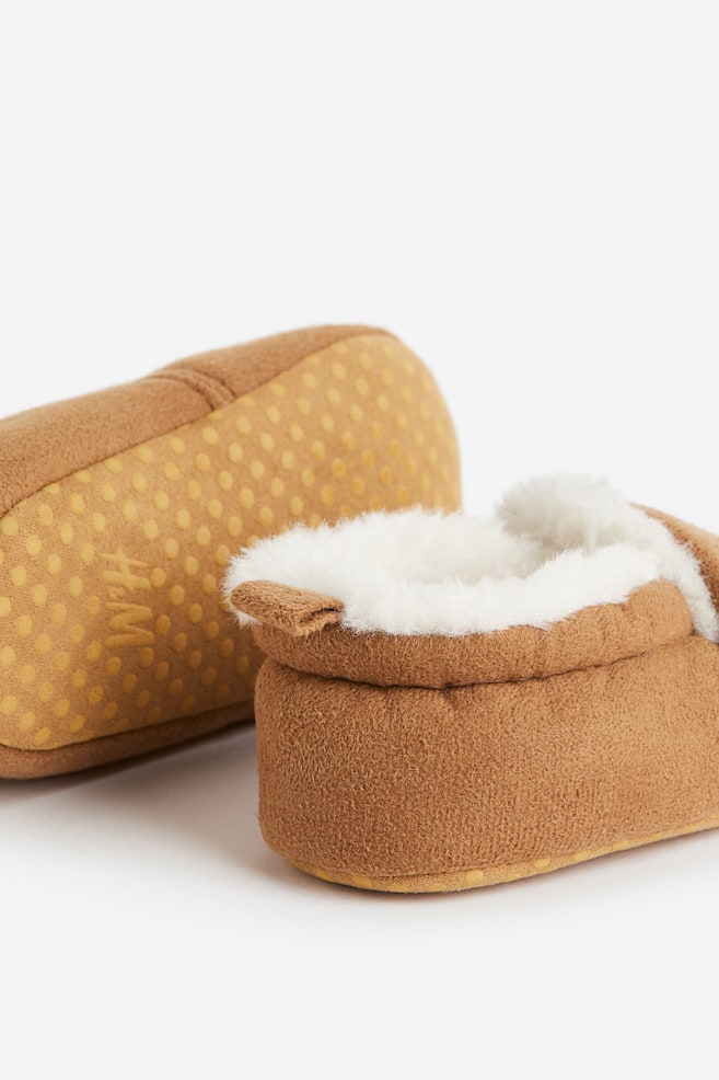 Soft slippers - Brown/Beige - 2