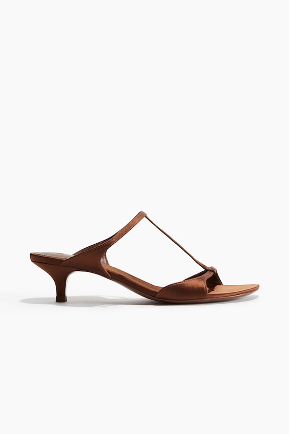HM 26S H HIGH HEEL SANDALS 90MM IN BROWN CALFSKIN main image 1