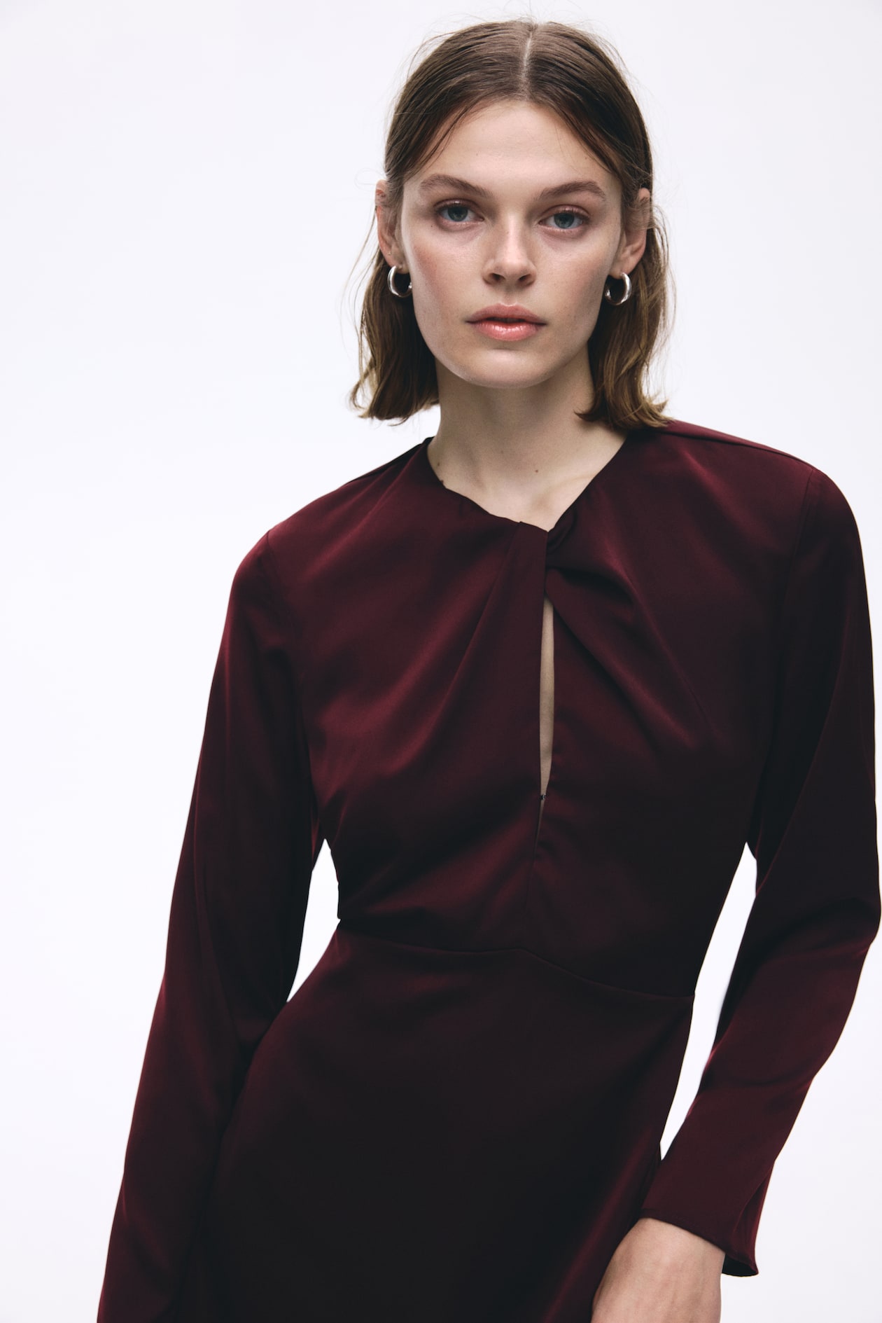 Twist-Detail Dress