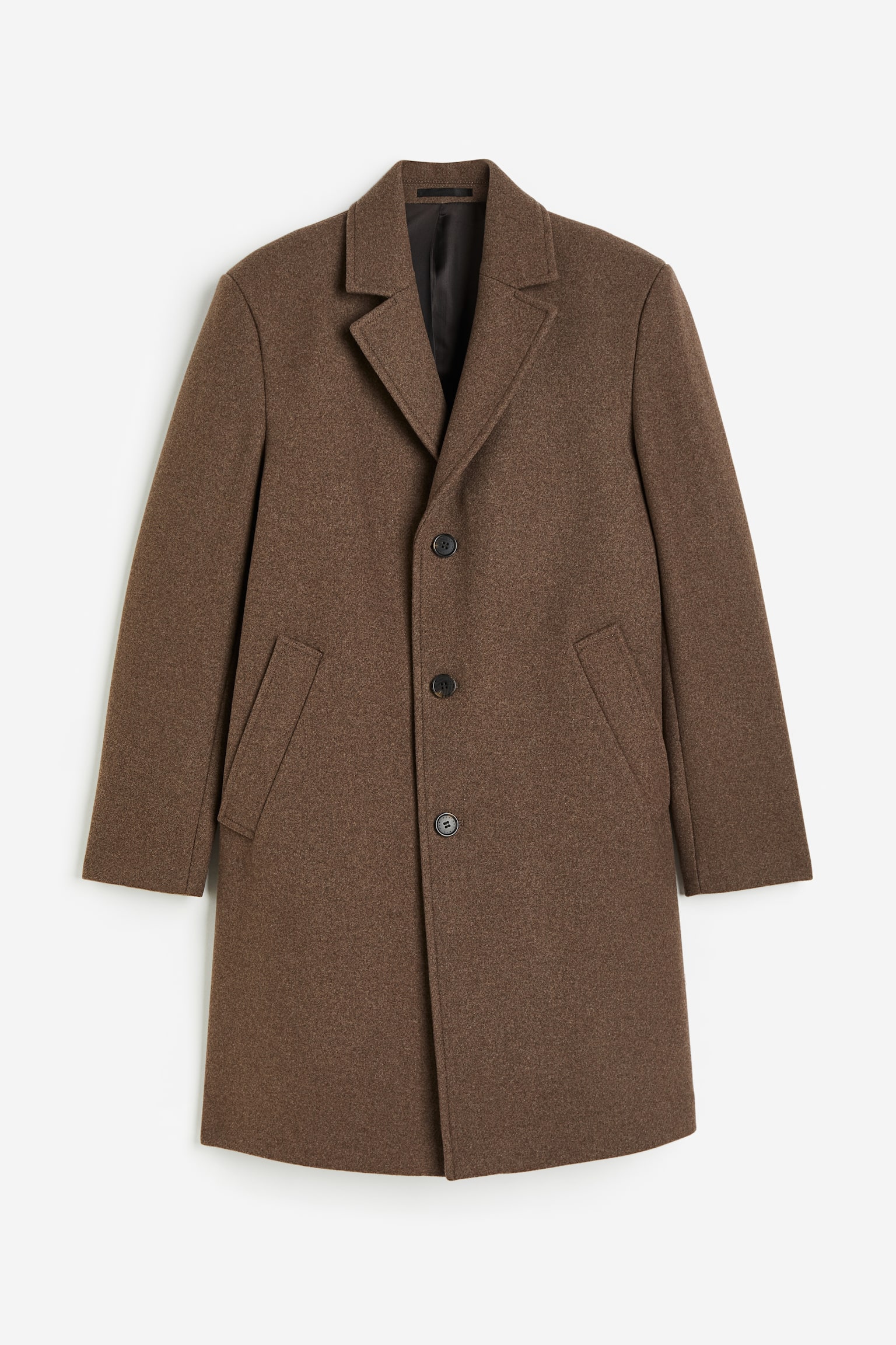 Wool-blend coat - Dark beige - 1