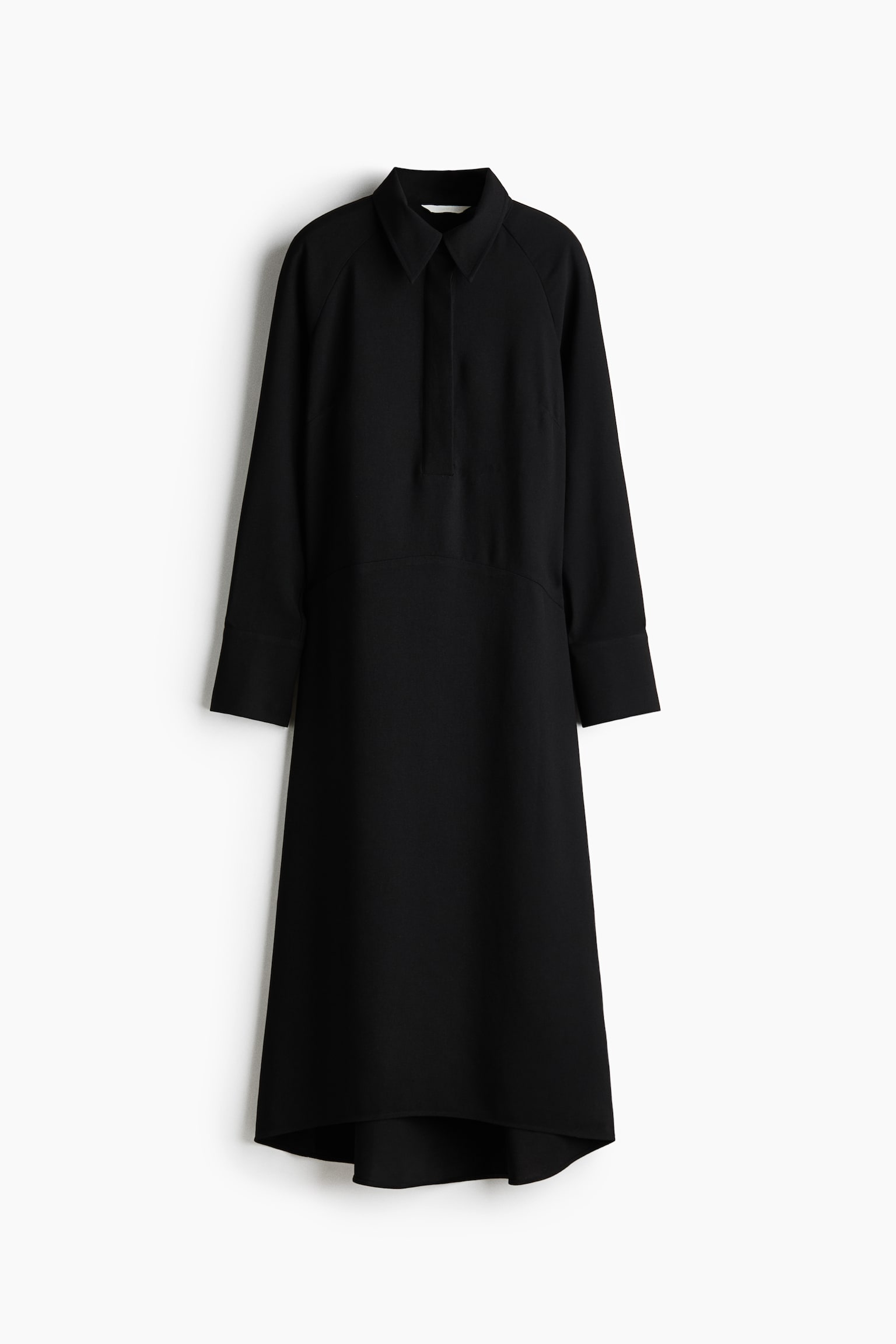 Skjortklänning - Svart/Vinröd