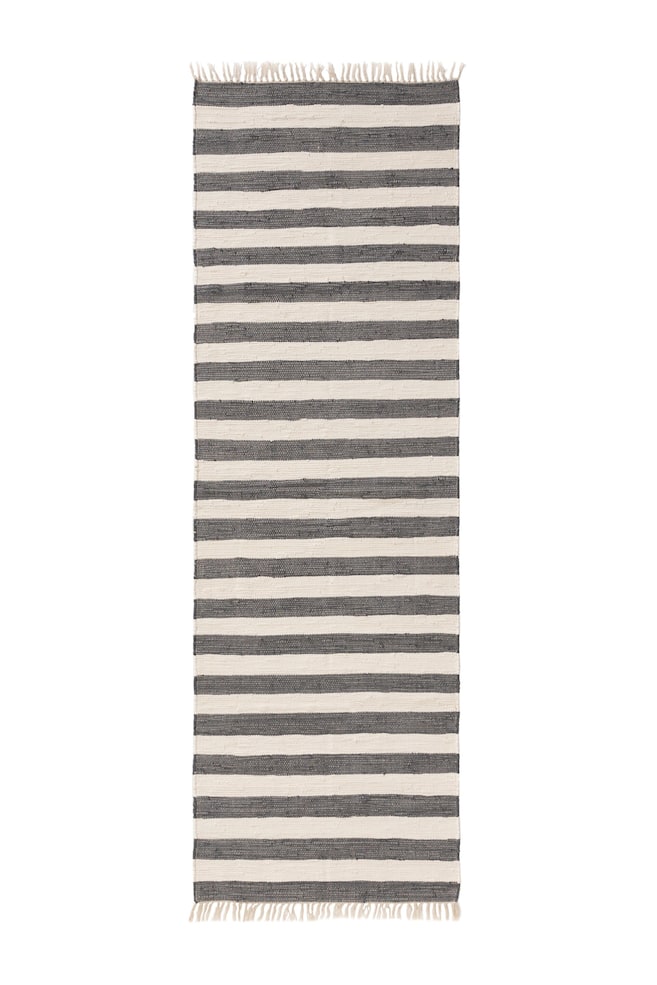 Teppich Tom - Grau/weiß/Weiß/Schwarz/weiß - 1