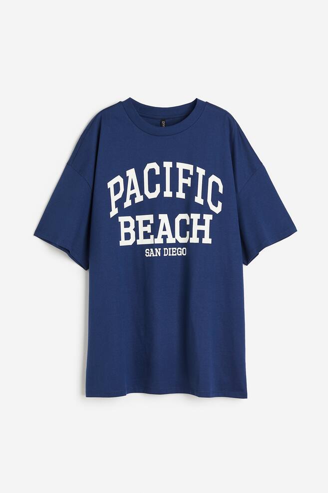 Oversized printed T-shirt - Dark blue/Pacific Beach/Black/Supernova/White/Surfin' Waves/Black/Cherish the Sun/dc/dc/dc/dc/dc - 2