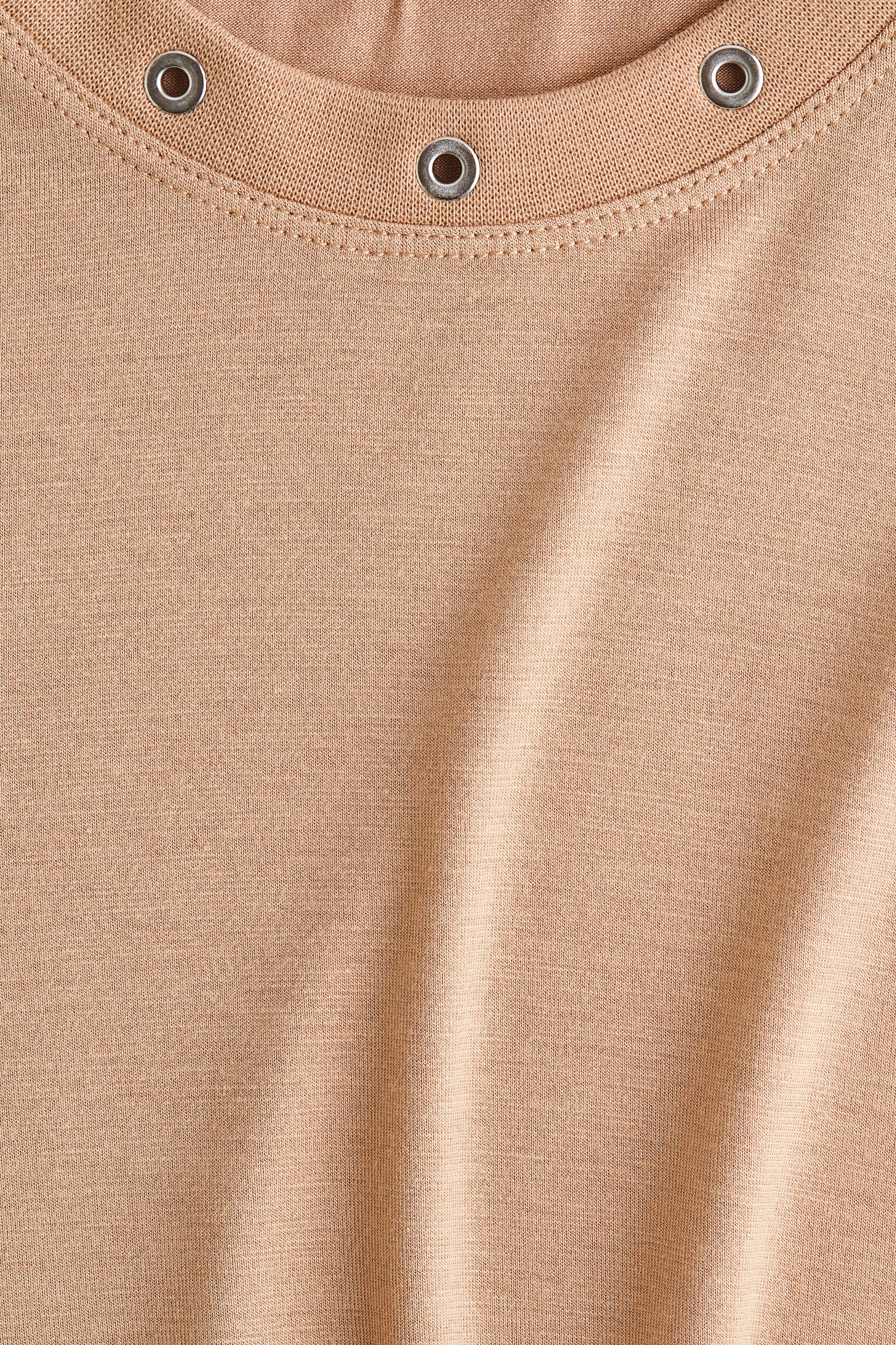 Eyelet-detail T-shirt