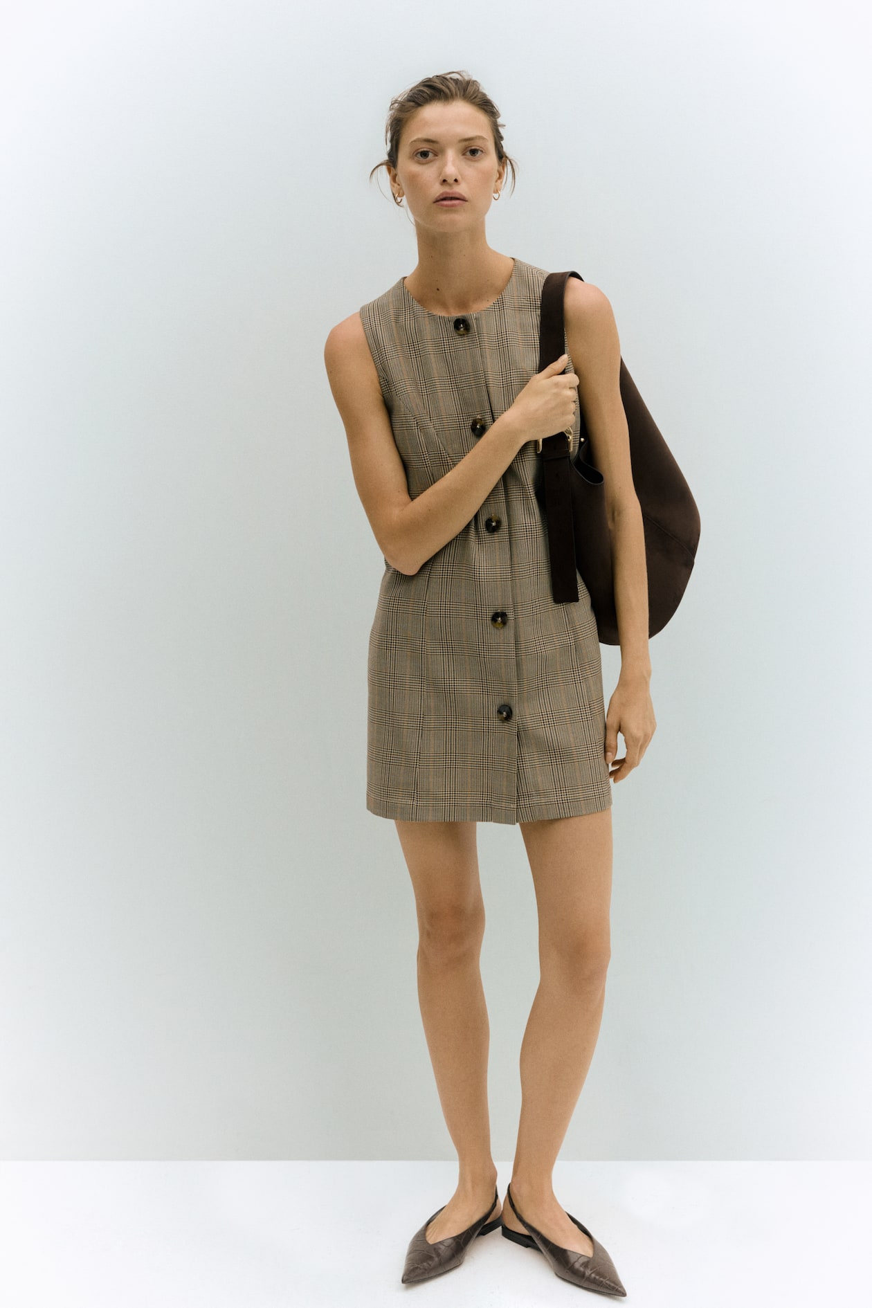 Women's Beige/plaid Shift Dress | H&M US