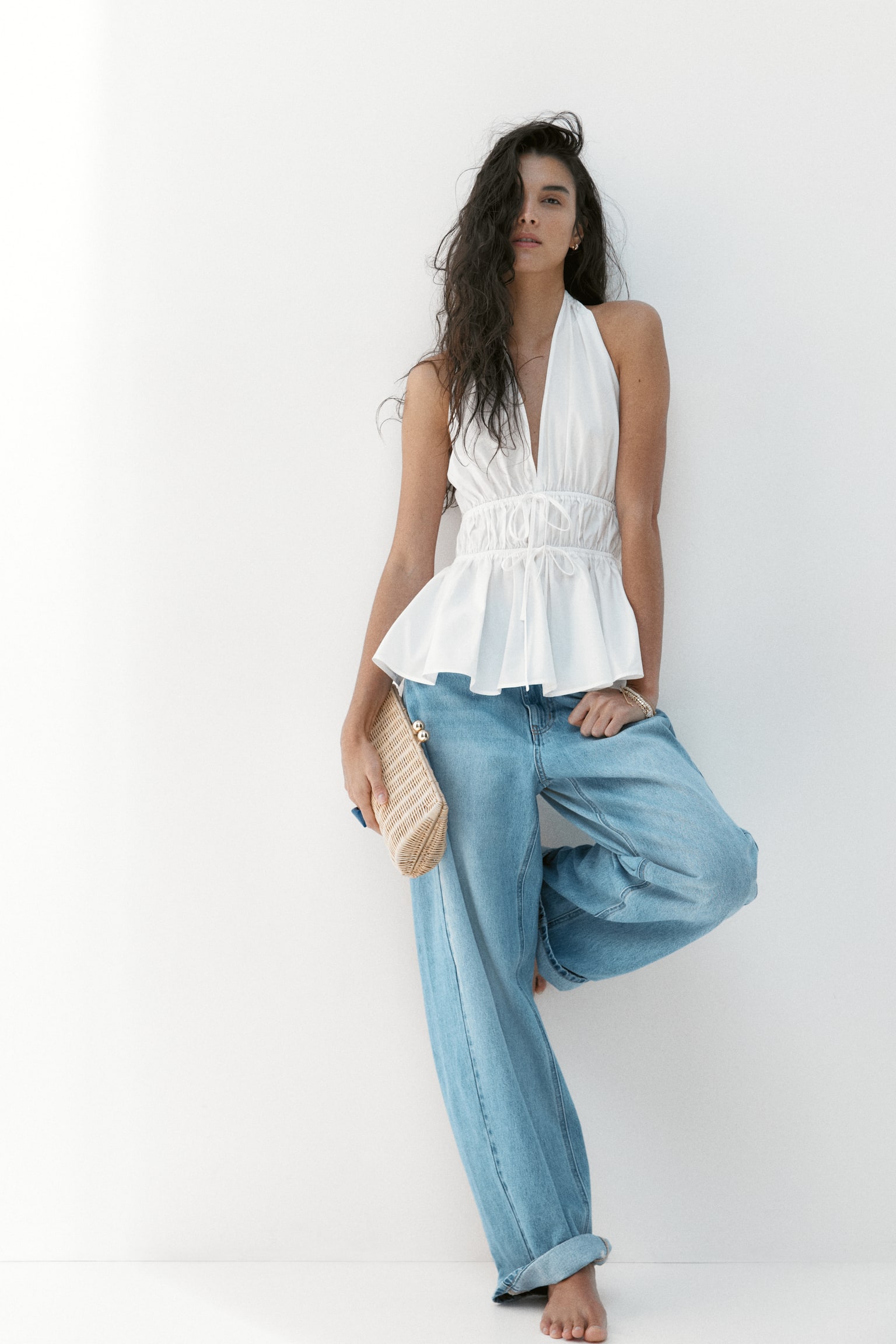 Peplum halterneck top - 6