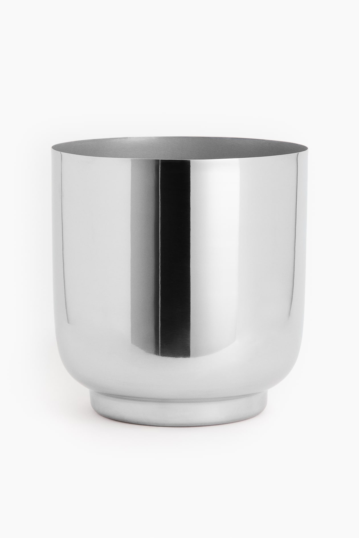 Small Stainless Steel Plant Pot Silver coloured Home All H M GB small-stainless-steel-plant-pot-silver-coloured-home-all-h-m-gb