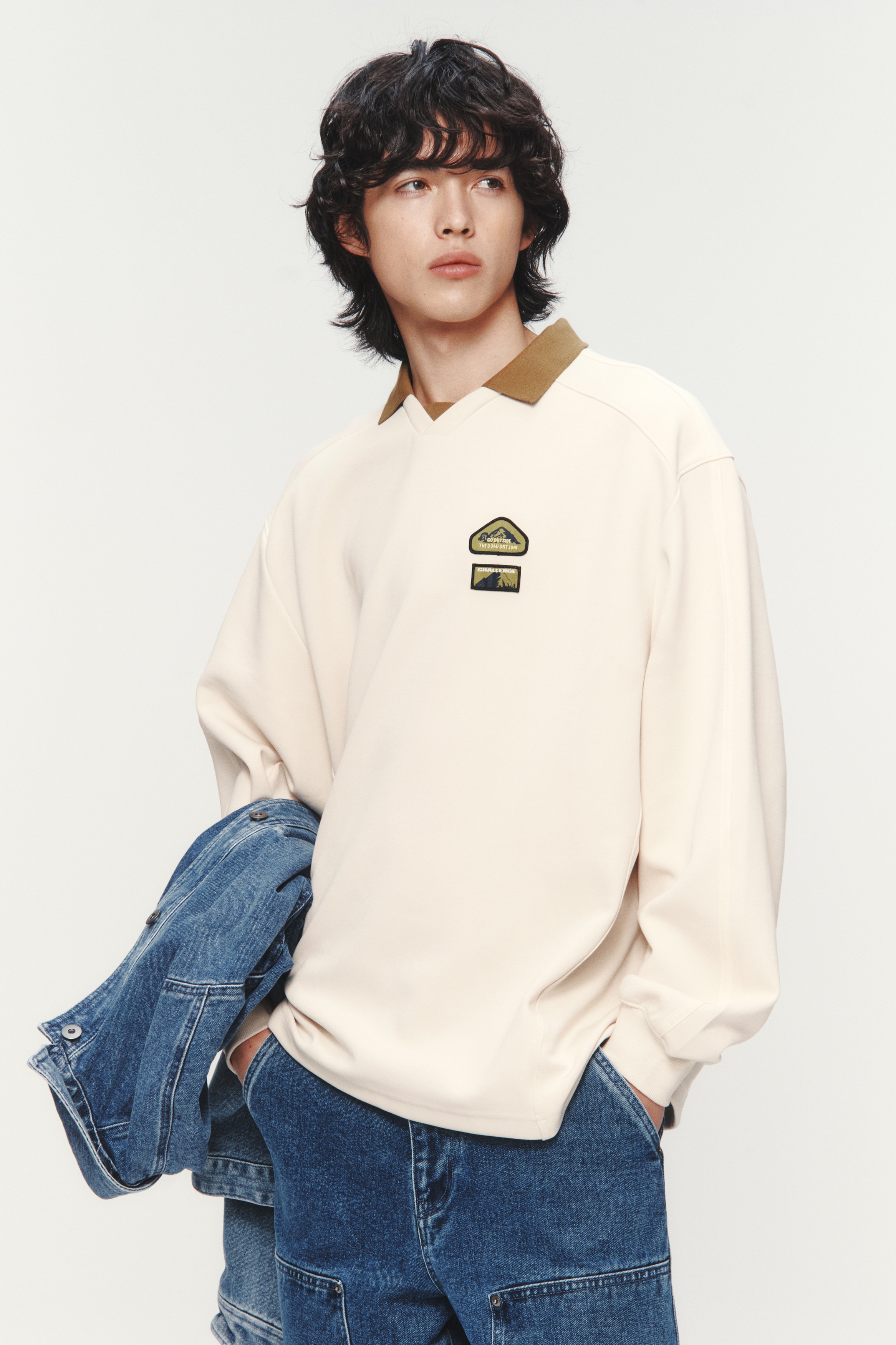 ルーズフィットポロシャツ - ベージュ／Comfort Zone - Men | H&M JP