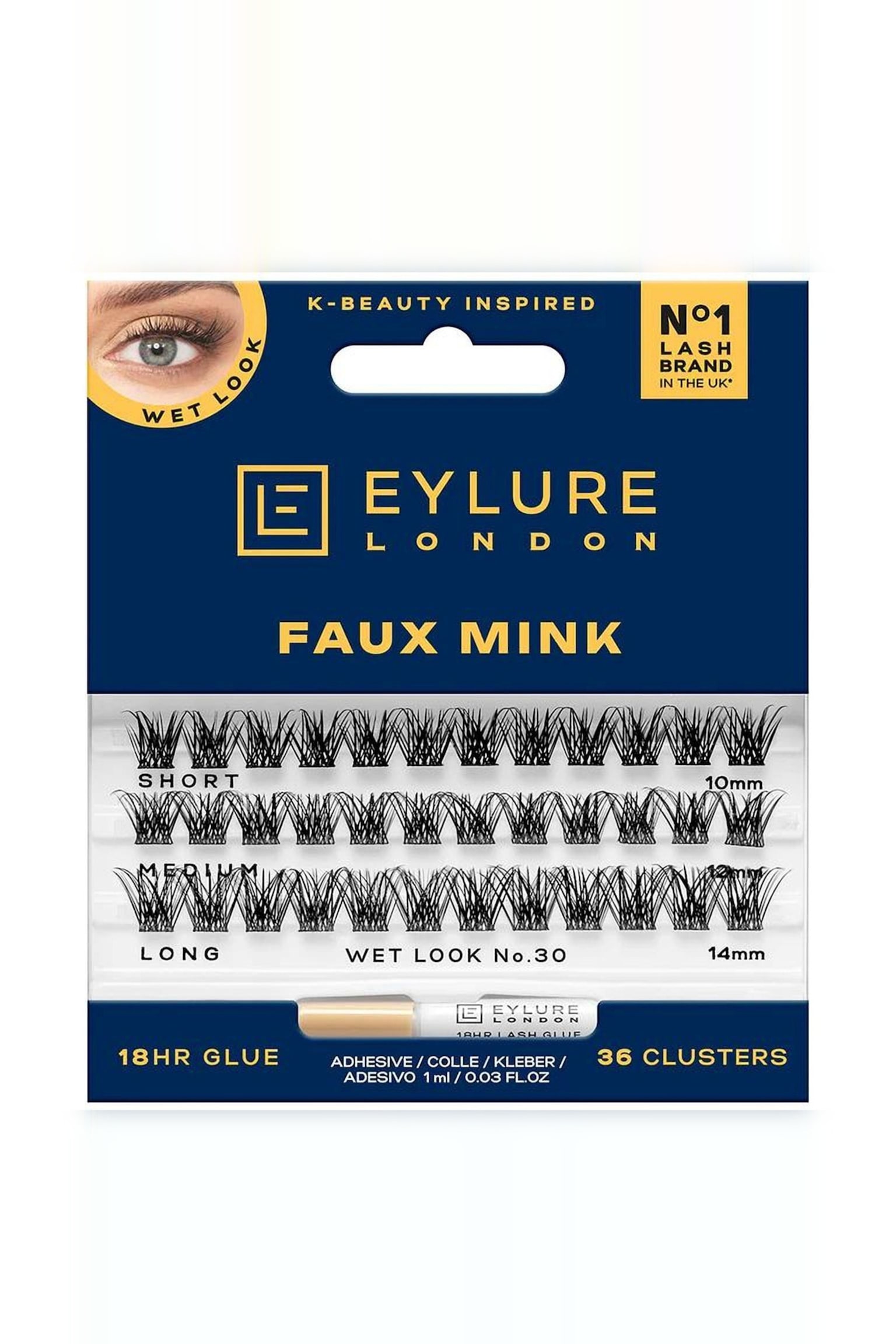 Faux Mink Wet Look No.30 - Sort - 1