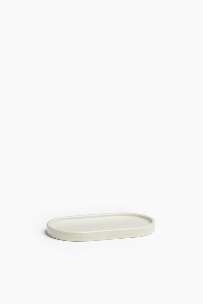 Plateau en grès cérame - Beige clair - 1