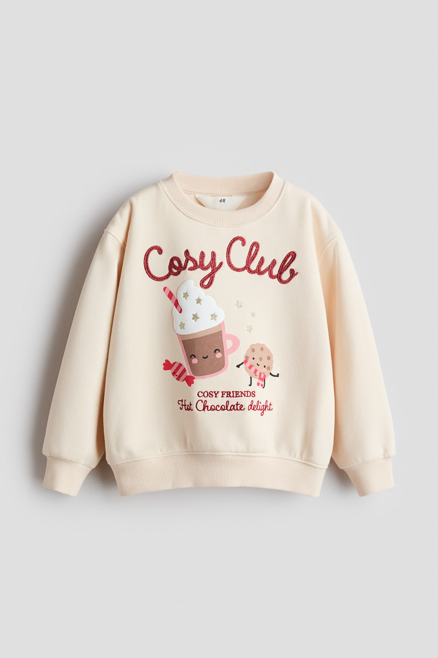 Print Detail Sweater - Light beige/Cosy Club/Pink/Strawberry/Dark grey/NYC/Light blue/Paris