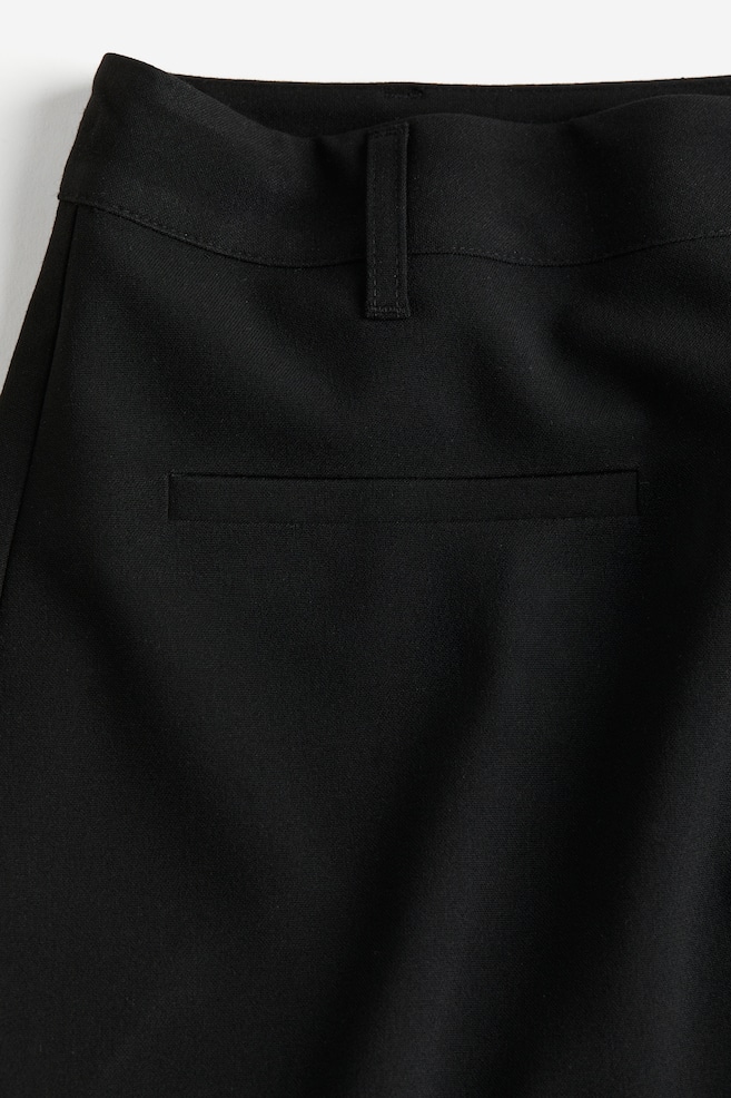 Tailored mini skirt - Black/Dark grey marl - 5
