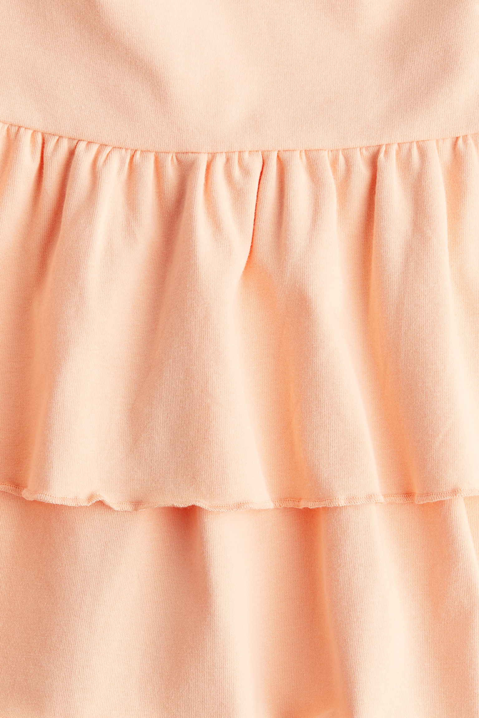 Tiered jersey skirt - Peach/Beige/Leopard print/Dark grey/White - 2