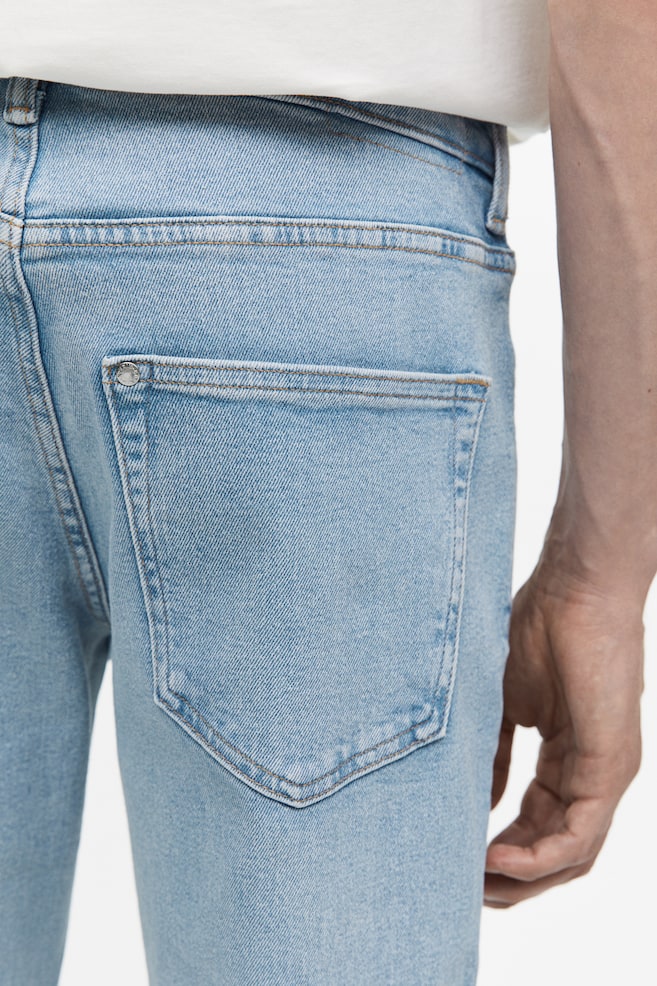 Straight Regular Jeans - Lys denimblå/Mørk denimblå/Sort - 5