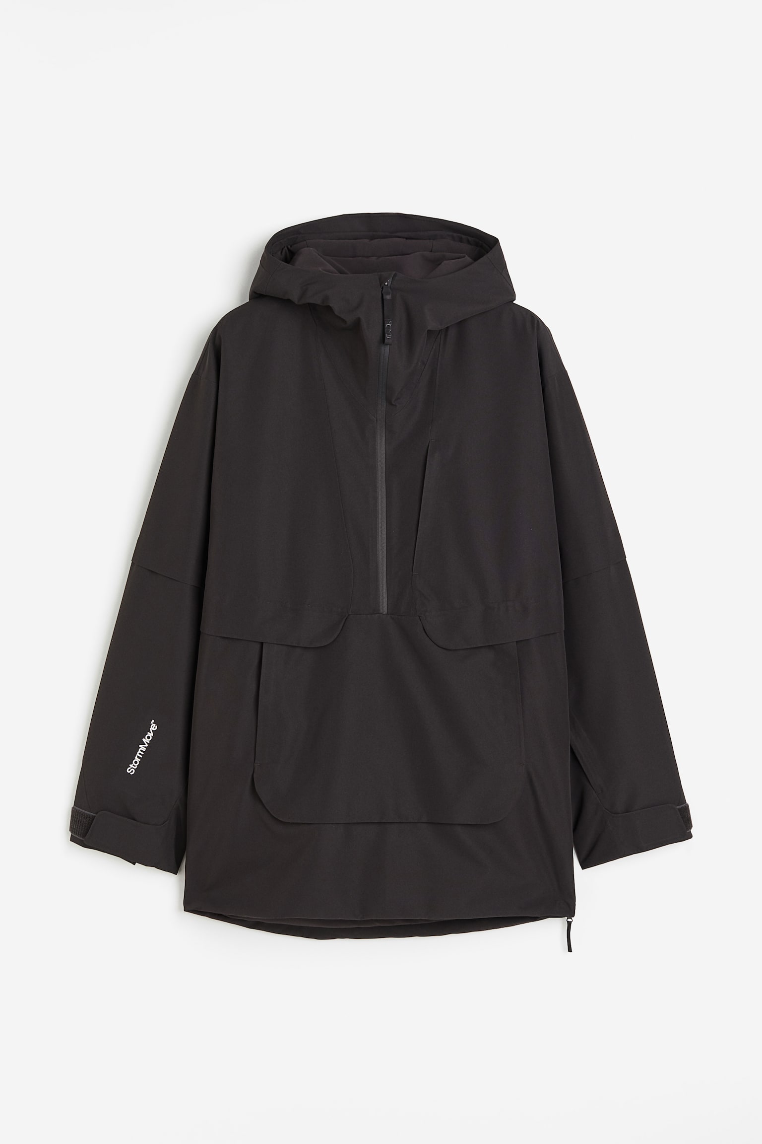 Popover ski jacket in StormMove™ - Black/White/Patterned - 2