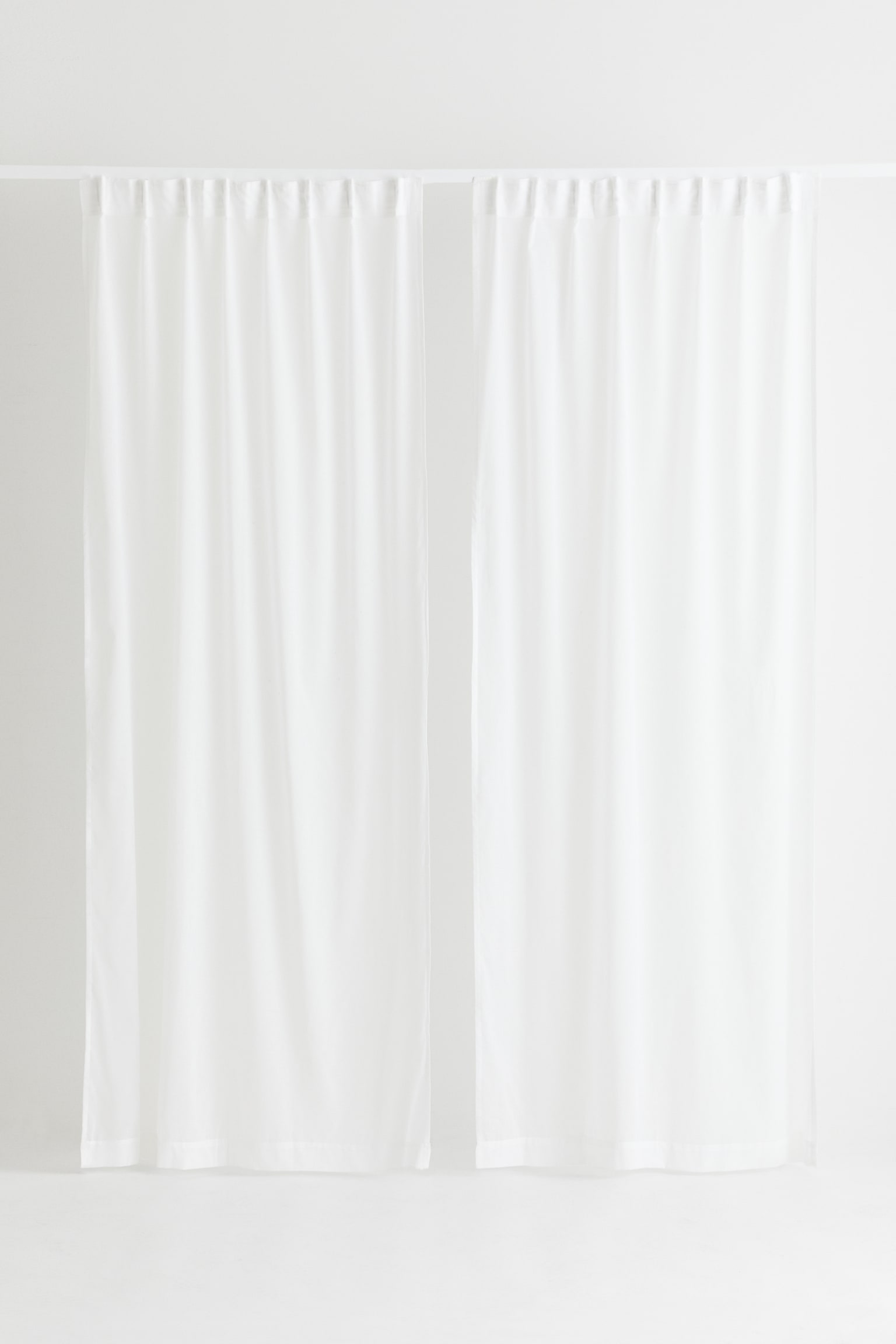 2-pack airy curtains - White/Greige - 6