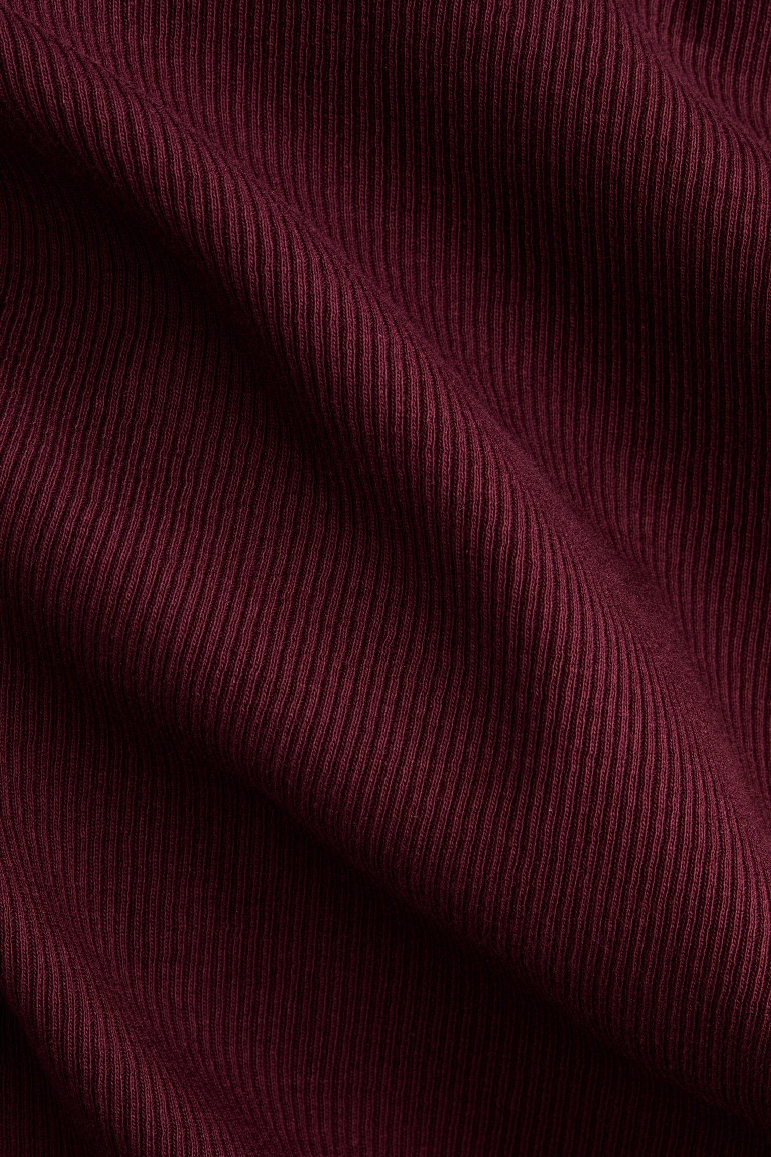 Áo cotton gân nổi - Màu đỏ rượu/Màu trắng/Màu đen/Màu nâu nhạt - 4