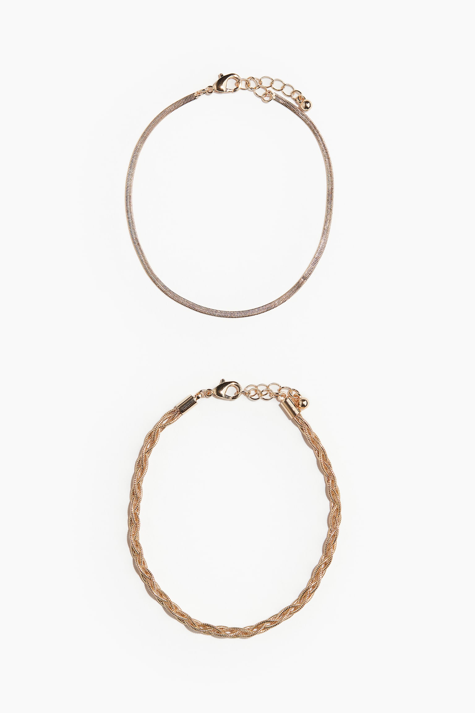 2-pack anklets - Gold-coloured - 1