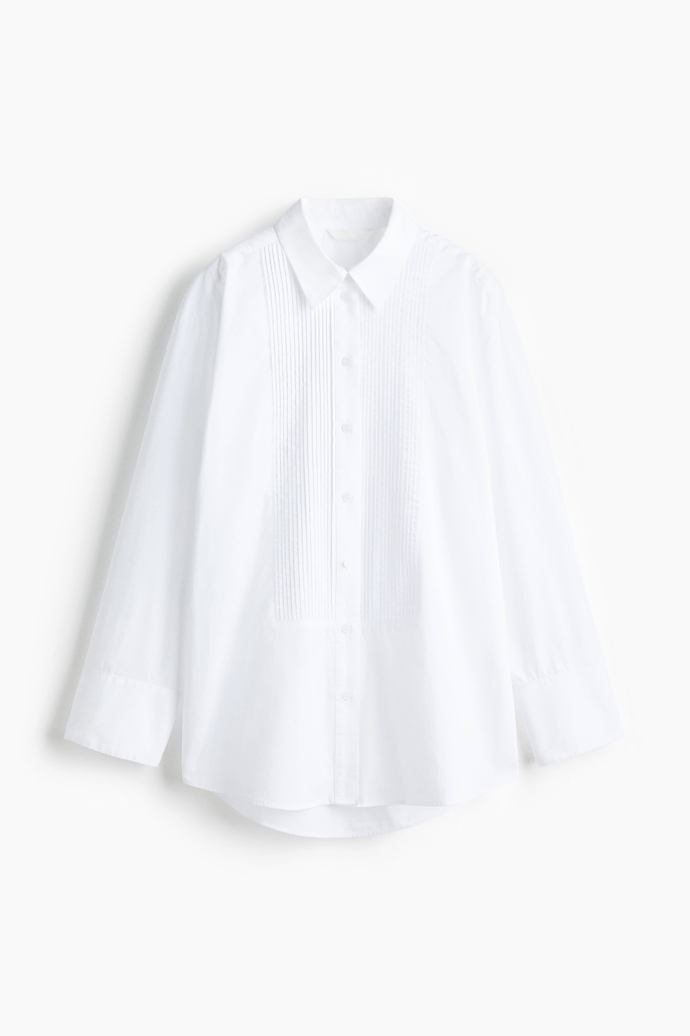 Camisa de smoking oversize - Branco