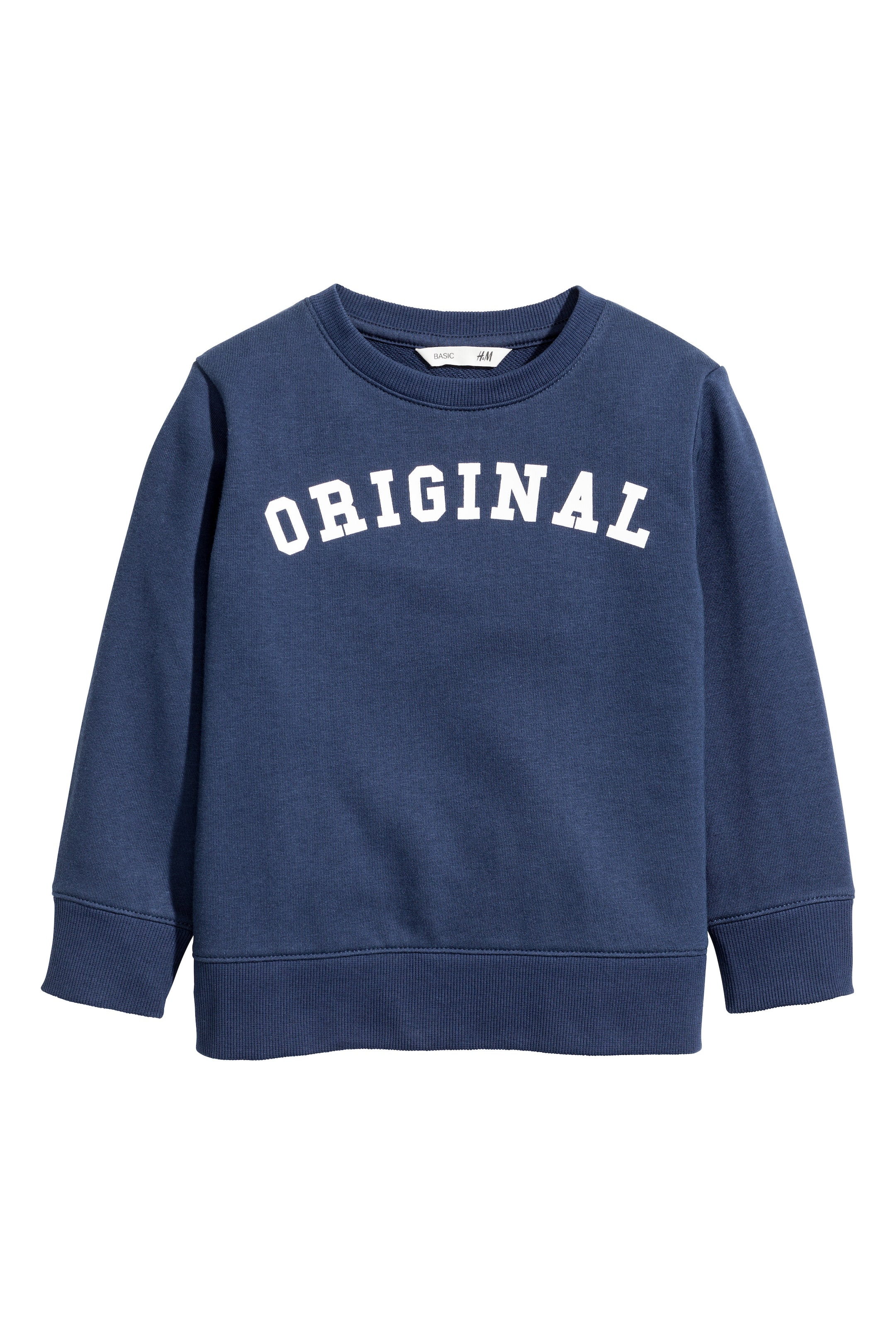 View larger image: Printed sweatshirt - Dark blue - Kids | H&M GB 1