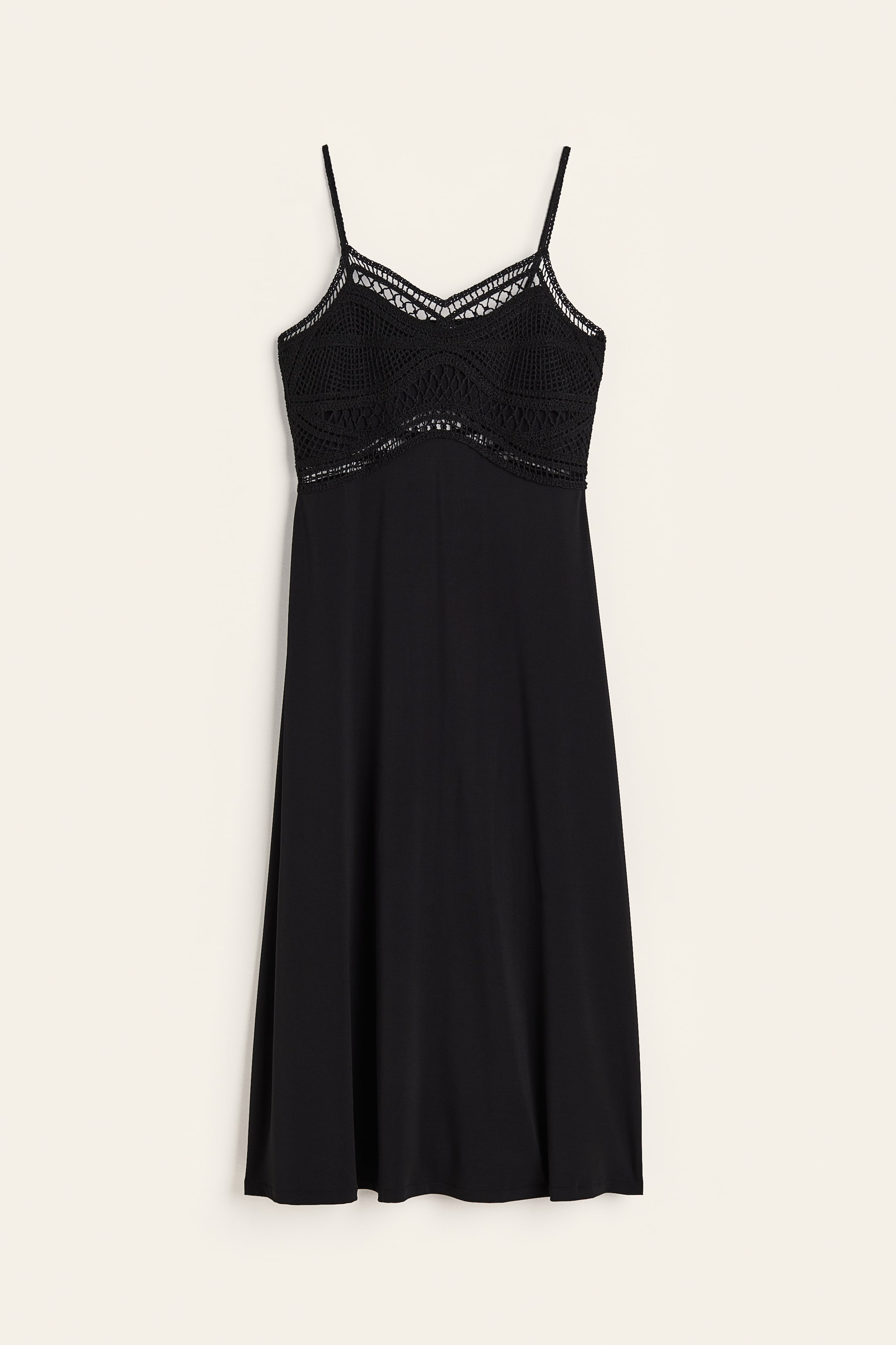 Crochet-look Dress - Black - Ladies | H&M US