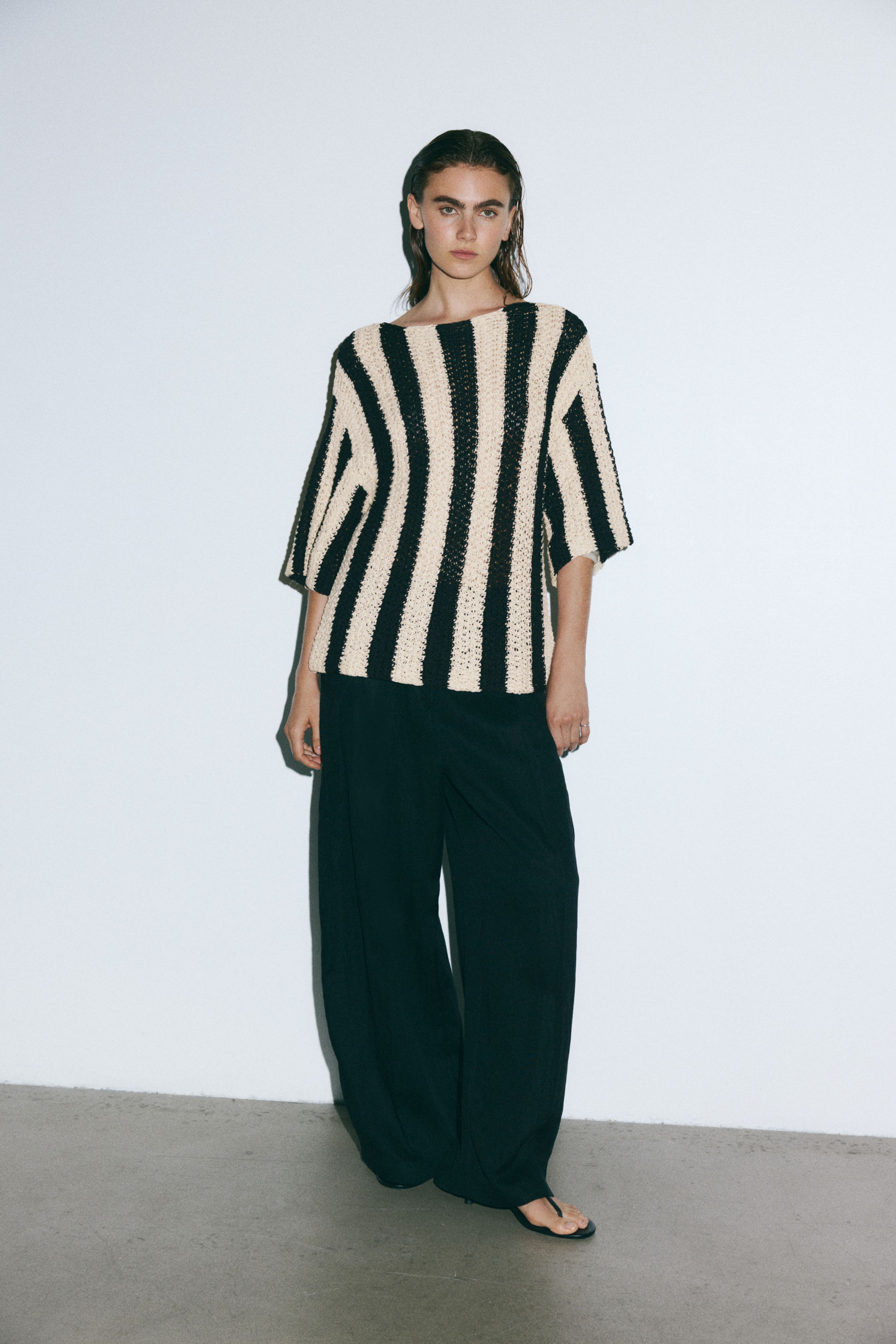 Knit Boat-Neck Top
