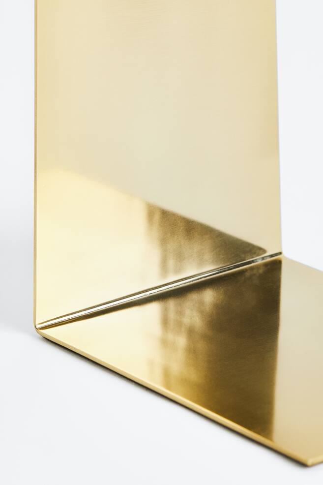 Metal bookend - Gold-coloured - 2