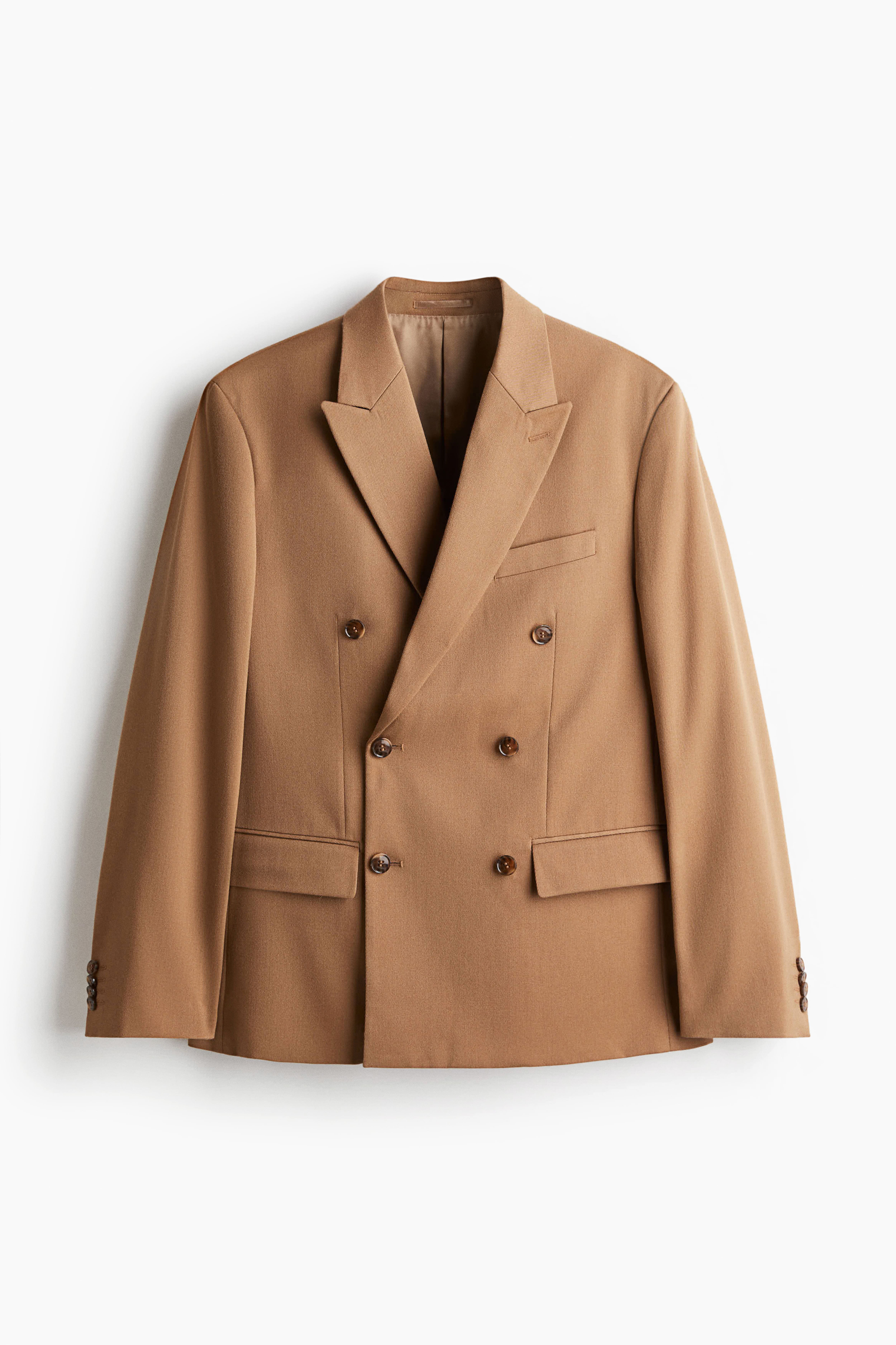 Relaxed-Fit Double-Breasted Jacket