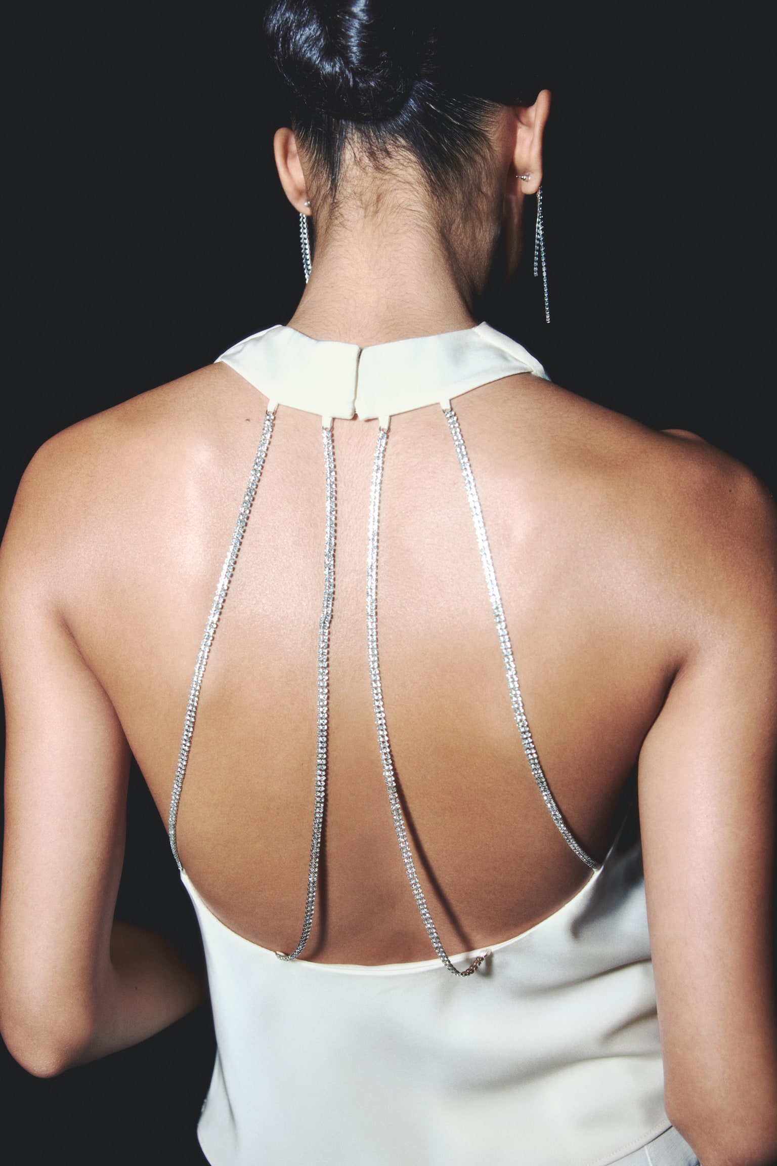 Chain Detail Top - White - 1