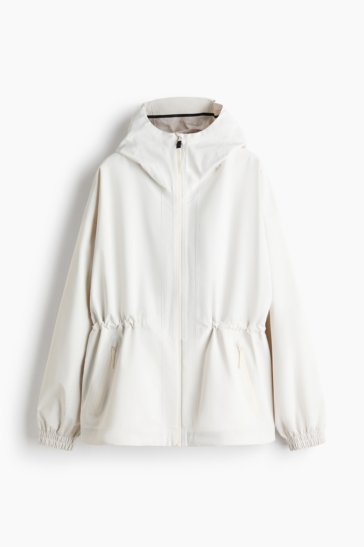 Rain jacket with StormMove™ - White/Black/Beige - 2