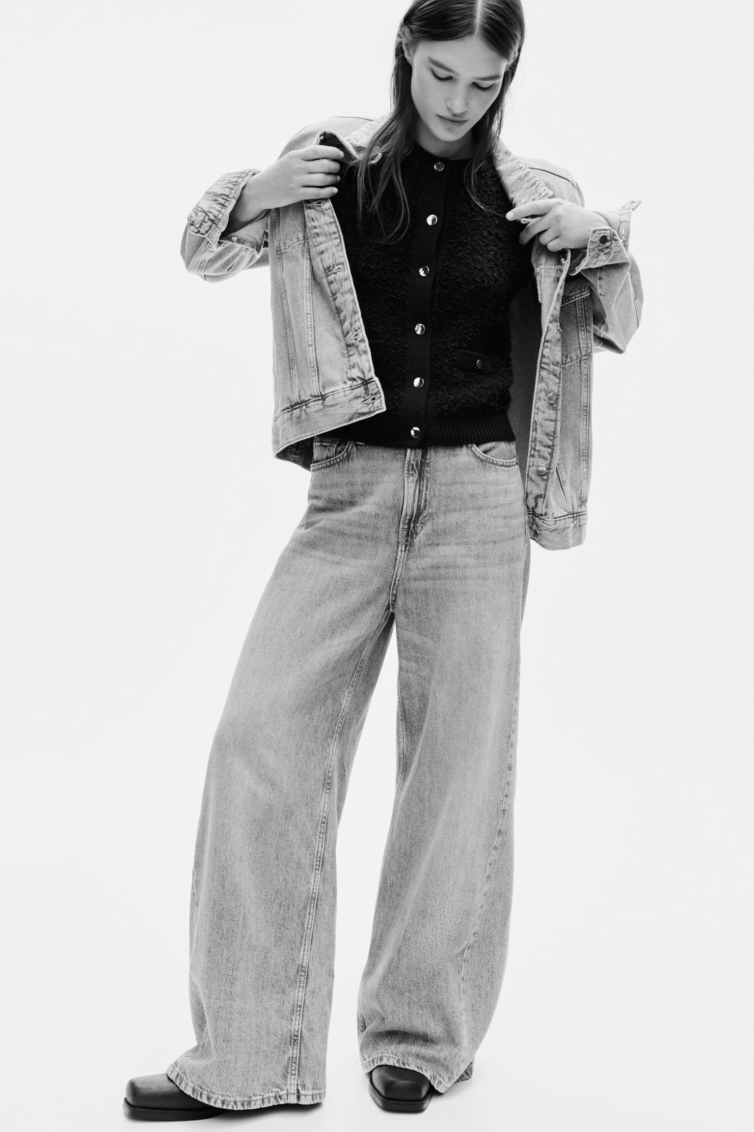 Bouclé-knit waistcoat - Navy blue - 5