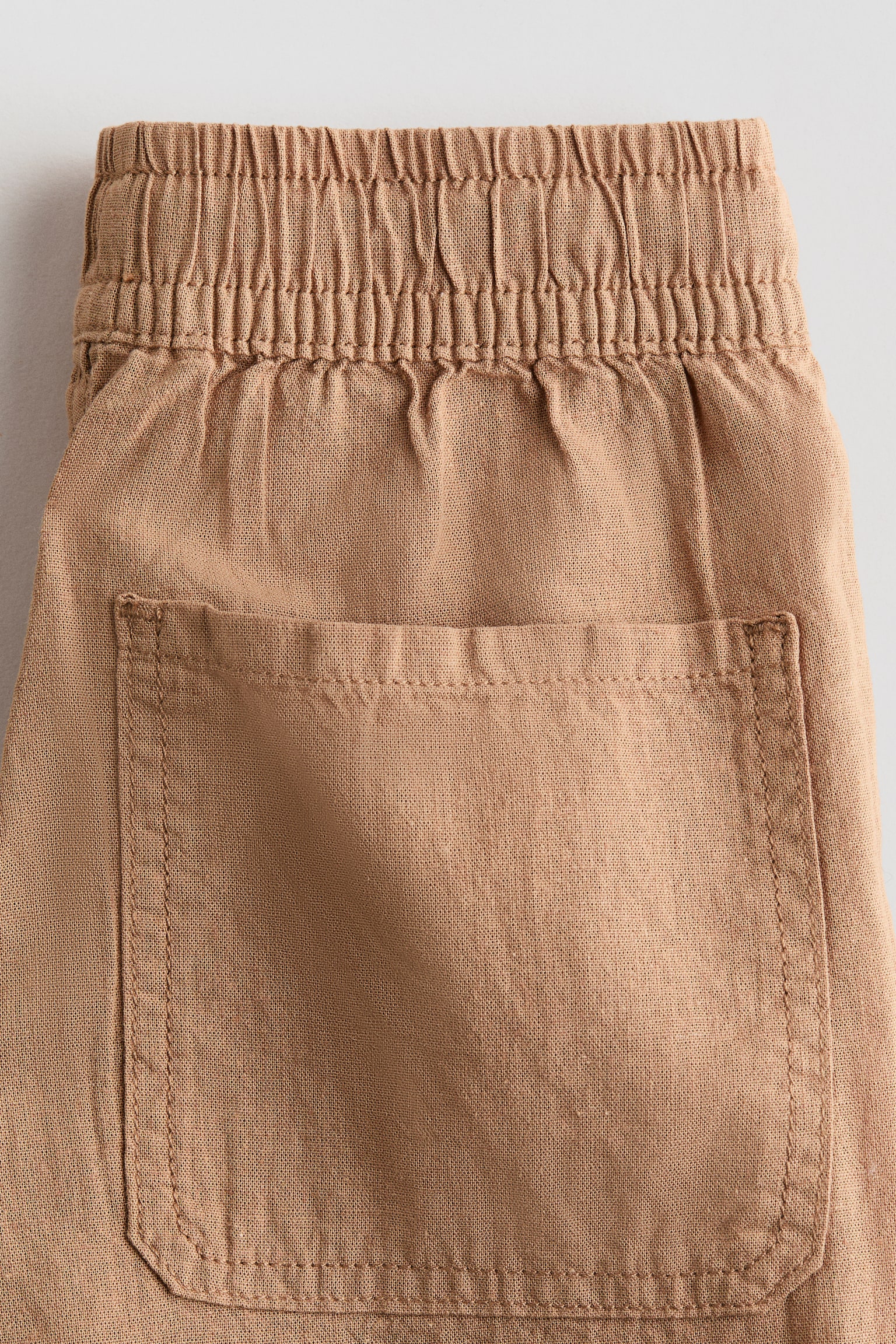 Joggers i hørblanding - Lysebrun - 3