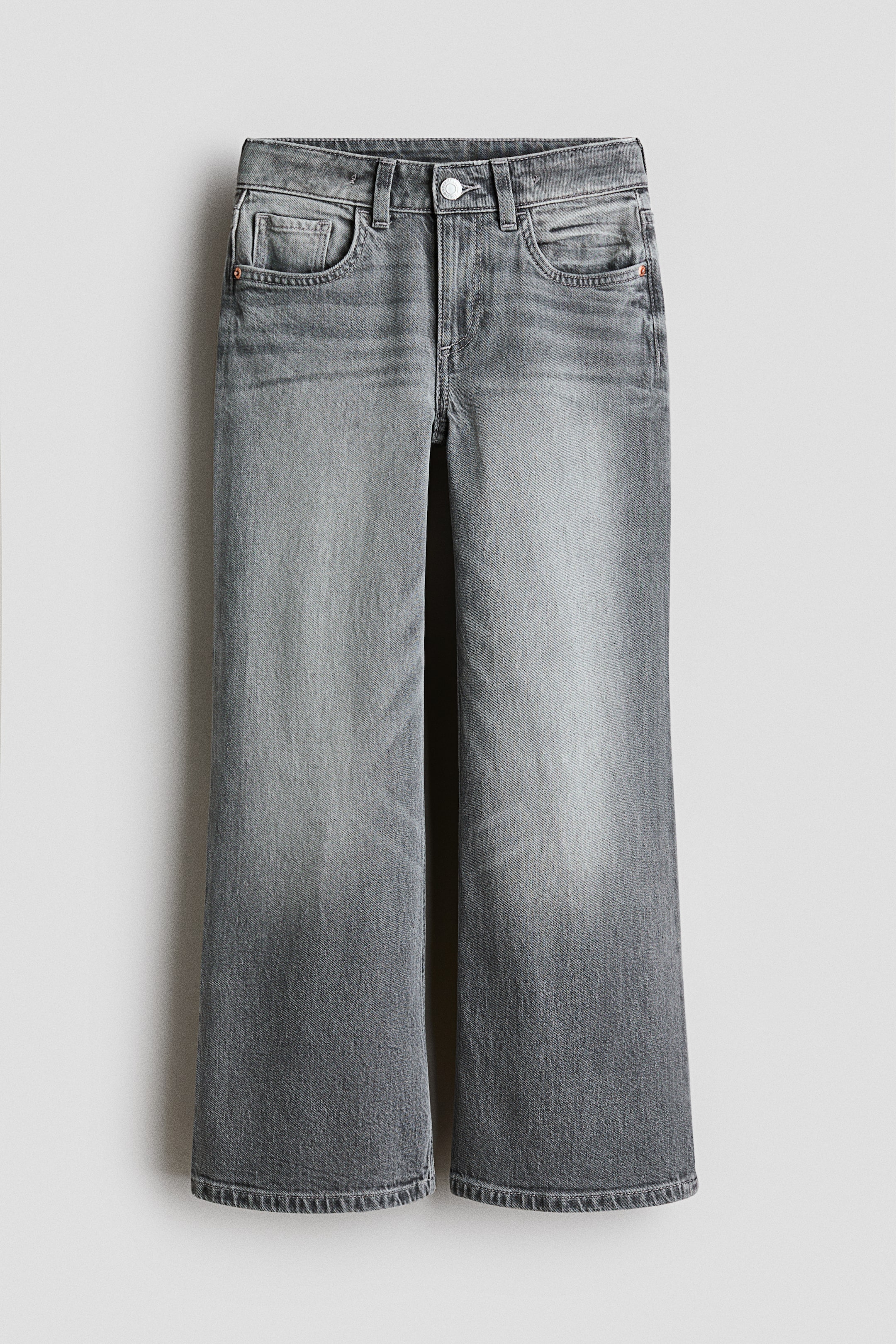 View larger image: Baggy Fit Bootcut Jeans - Denim gray - Kids | H&M US 1