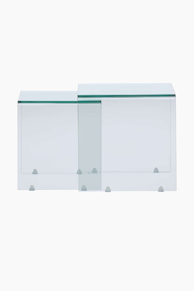 Telemark Bijzettafel - Glas, Transparant - 1