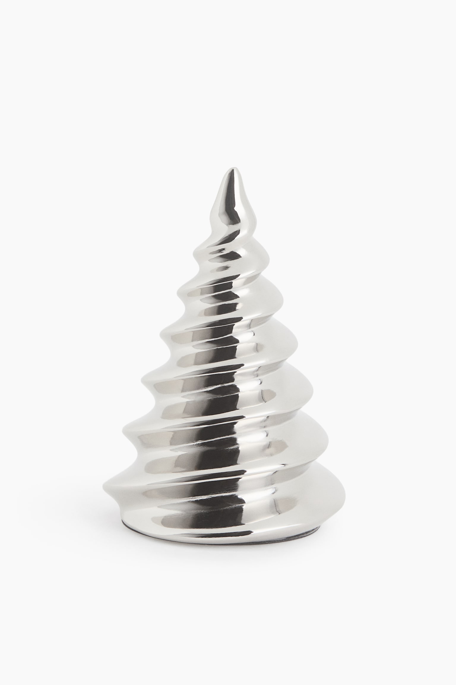 Metalen kerstdecoratie - Zilverkleurig/dennenboom