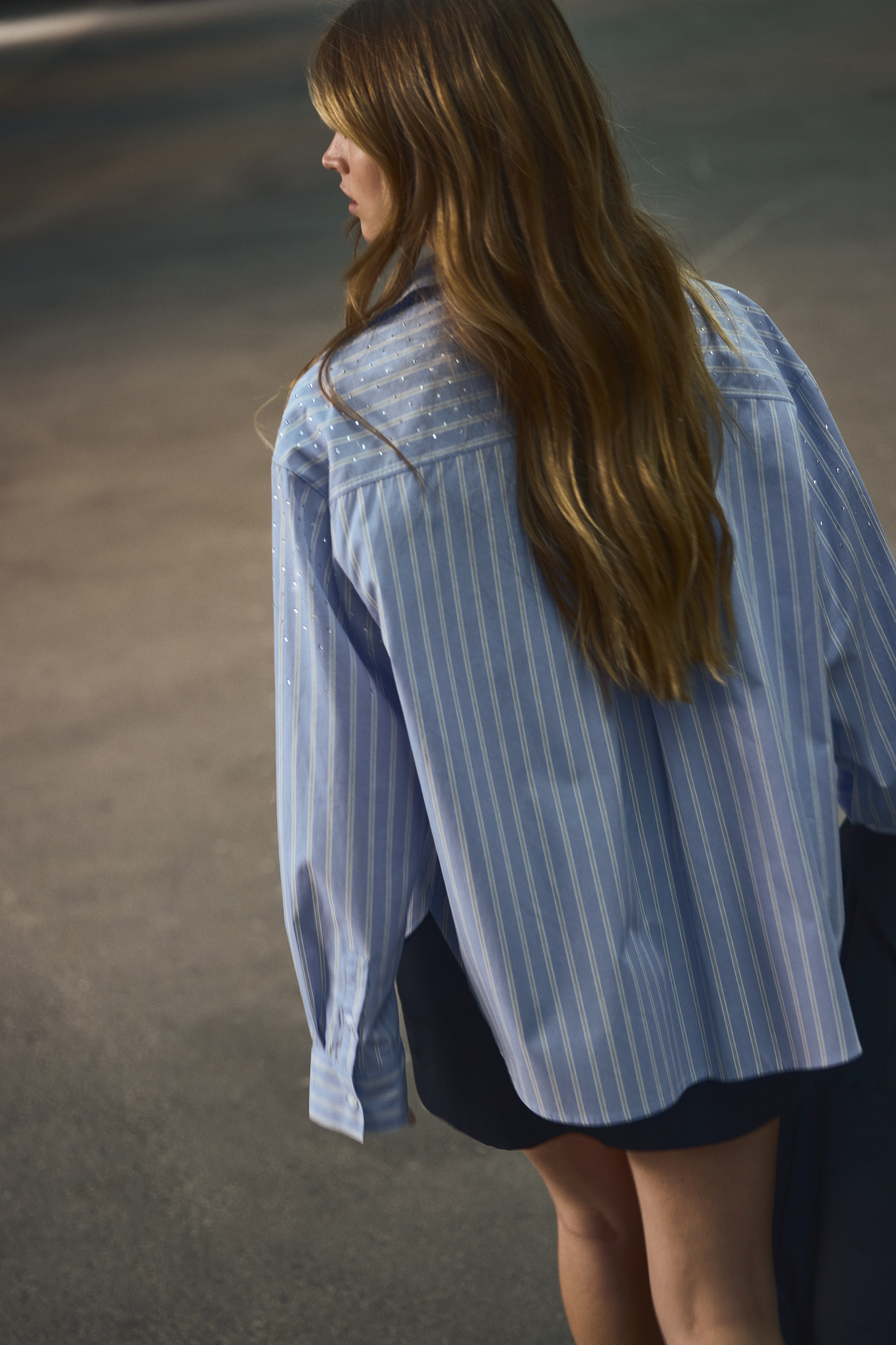 Oversized cotton shirt