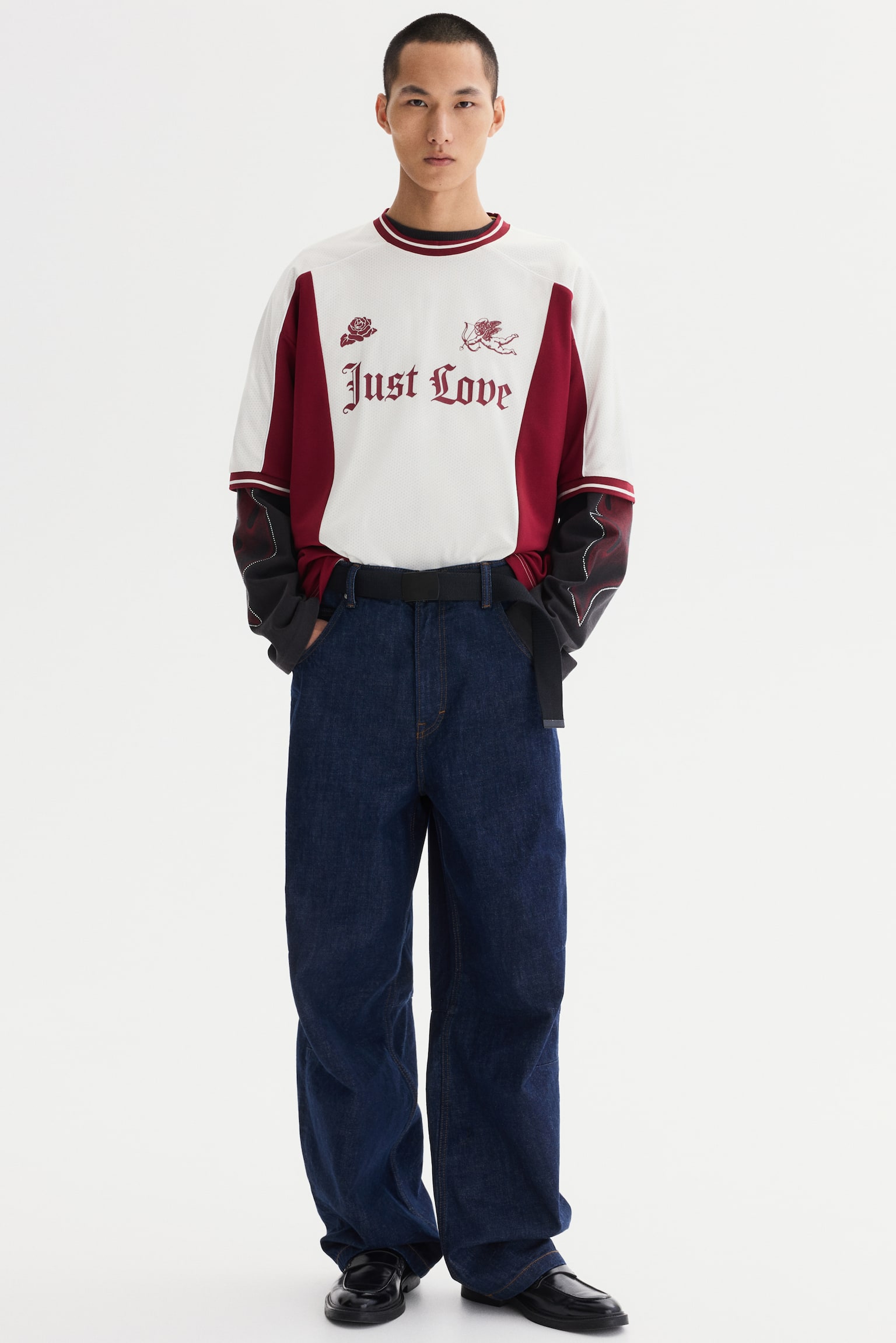 Playera Loose Fit - Blanco/Just Love/Rojo/Just Love - 5
