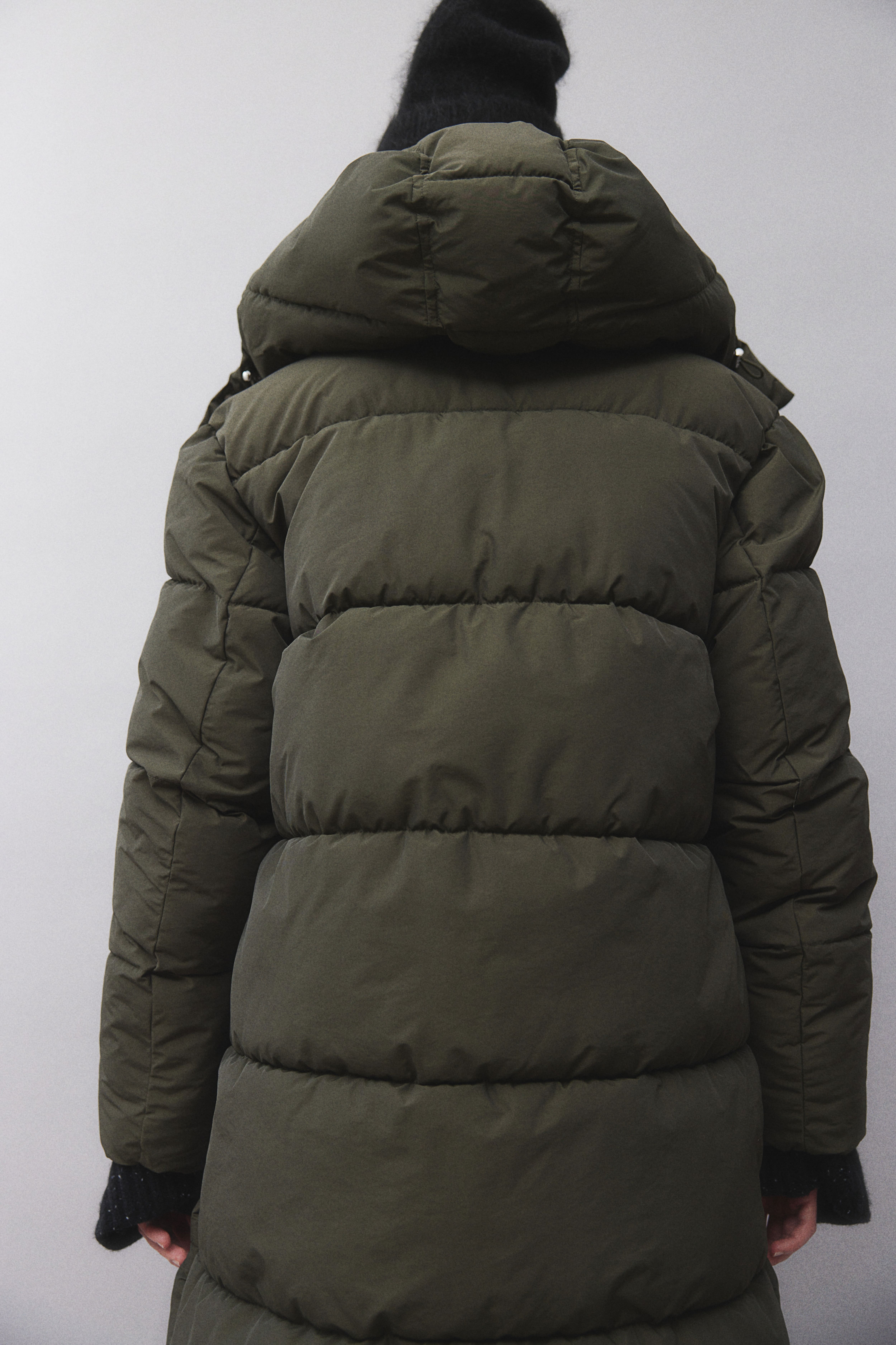 H&M Olive Green 2024 Zip Up Winter Coat