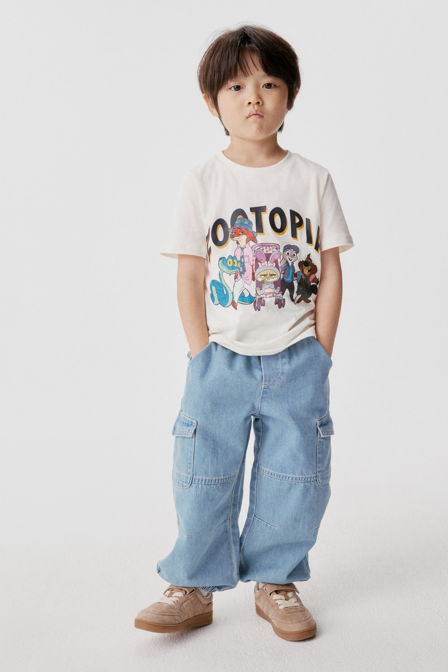 Áo thun cotton in hình - Màu trắng/Phi vụ động trời/Màu trắng/Phi vụ động trời/Xanh dương/Phi vụ động trời/Màu hồng/Phi vụ động trời - 1