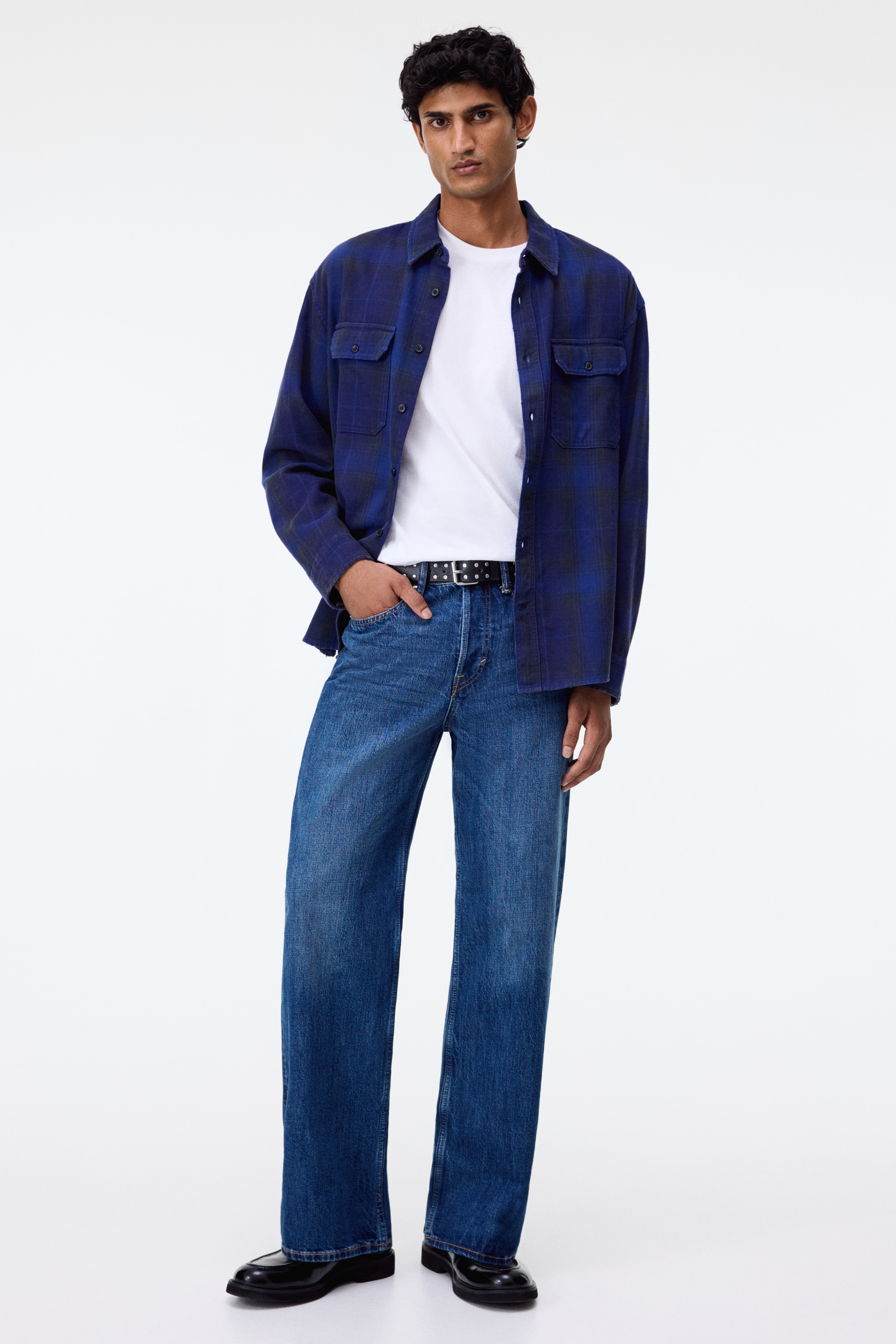 Loose Straight Jeans - Denimblå/Lys denimblå/Denimblå/Sort/Denimblå/Denimblå/Mørkegrå/Brun