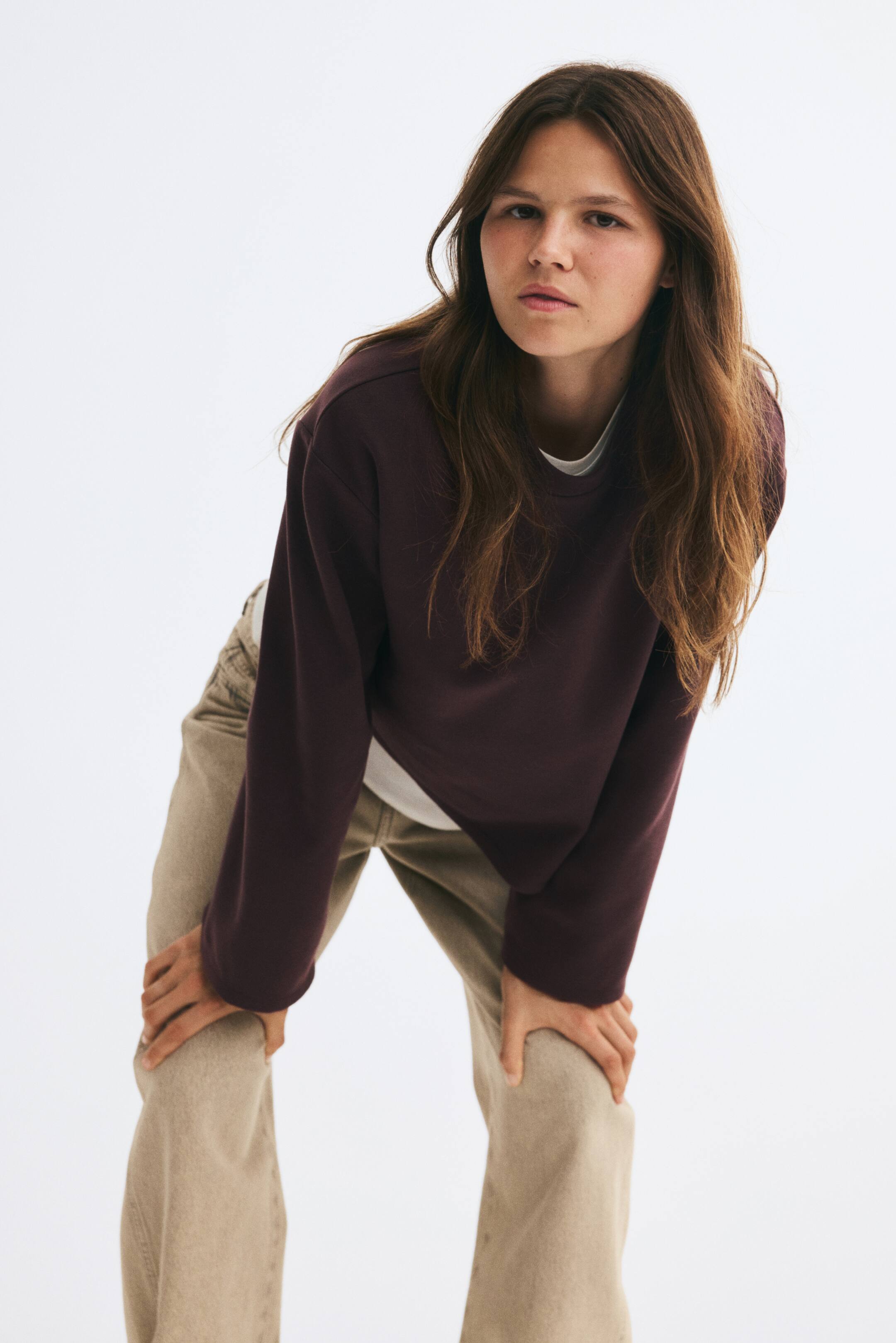 View larger image: Sweatshirt - Dark brown - Ladies | H&M MY 1