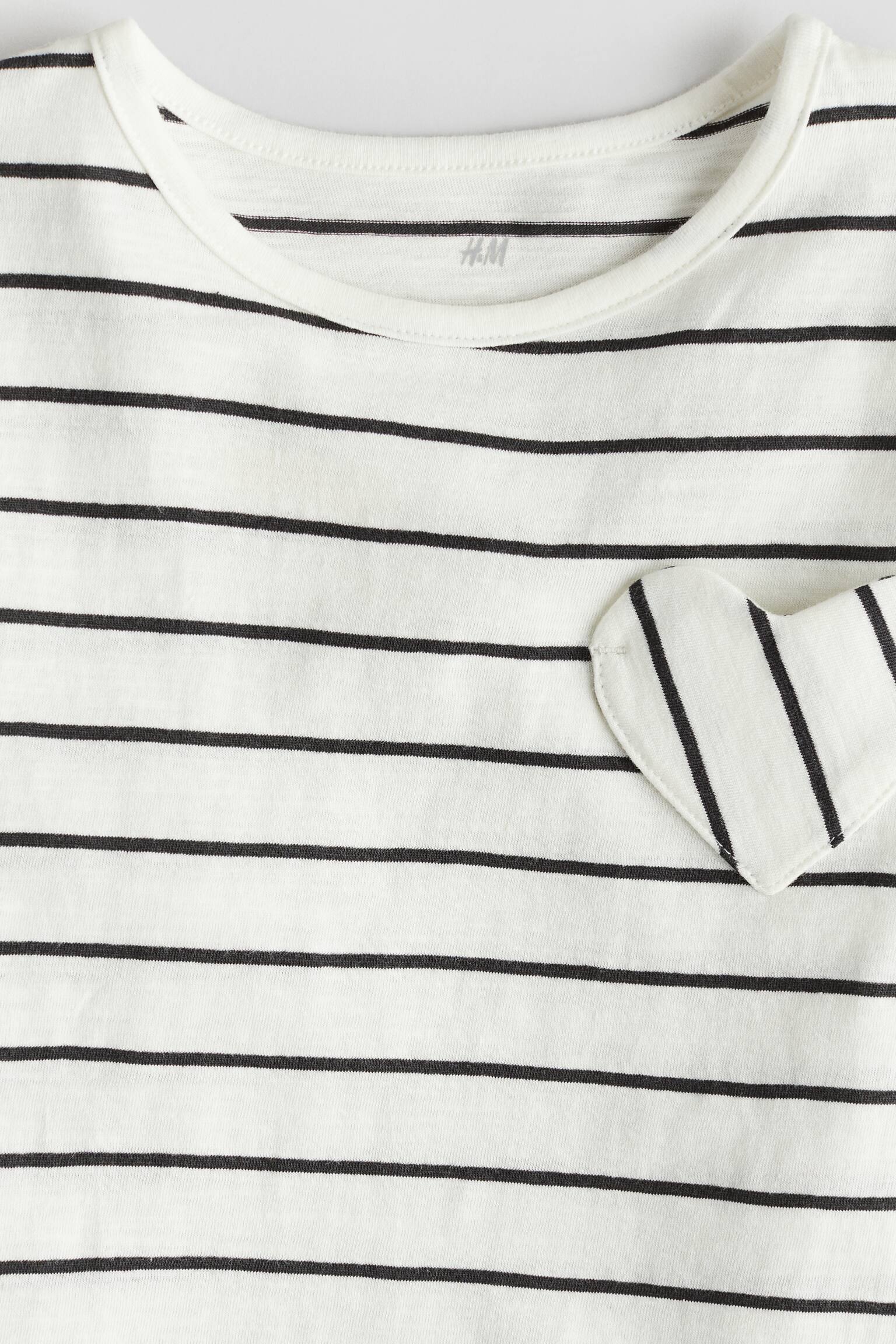 Heart Pocket Tee - Natural white/Stripe - 2