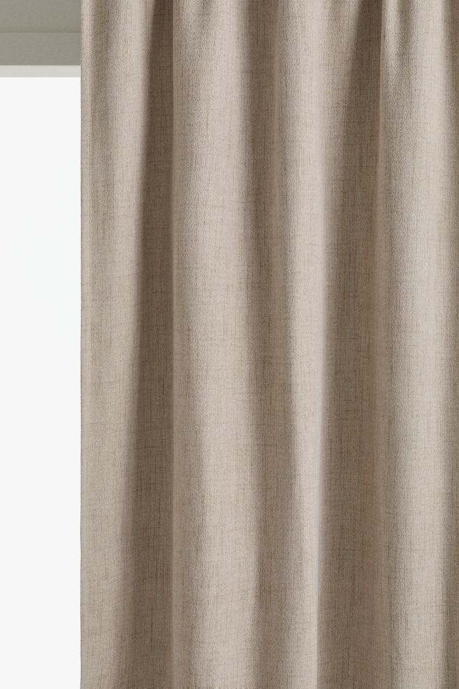 2-pack blackout curtain lengths - Beige - 1