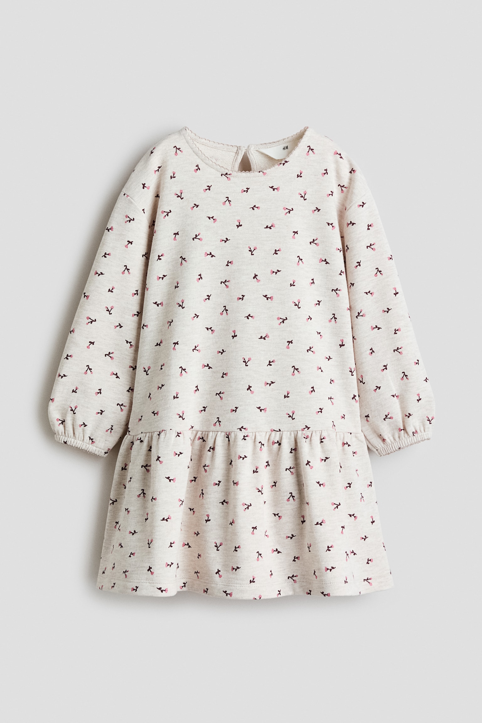 Robe en molleton imprimé